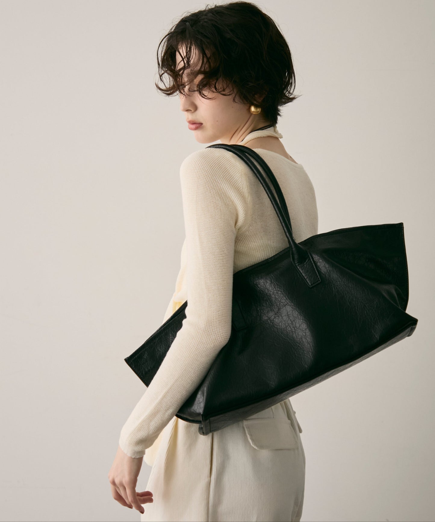 ビーガンレザー2WAYビックBAG