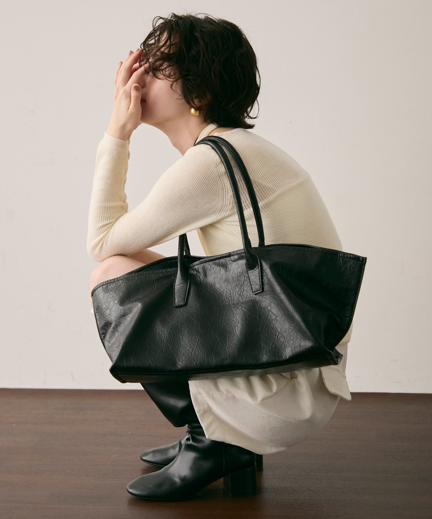 ビーガンレザー2WAYビックBAG