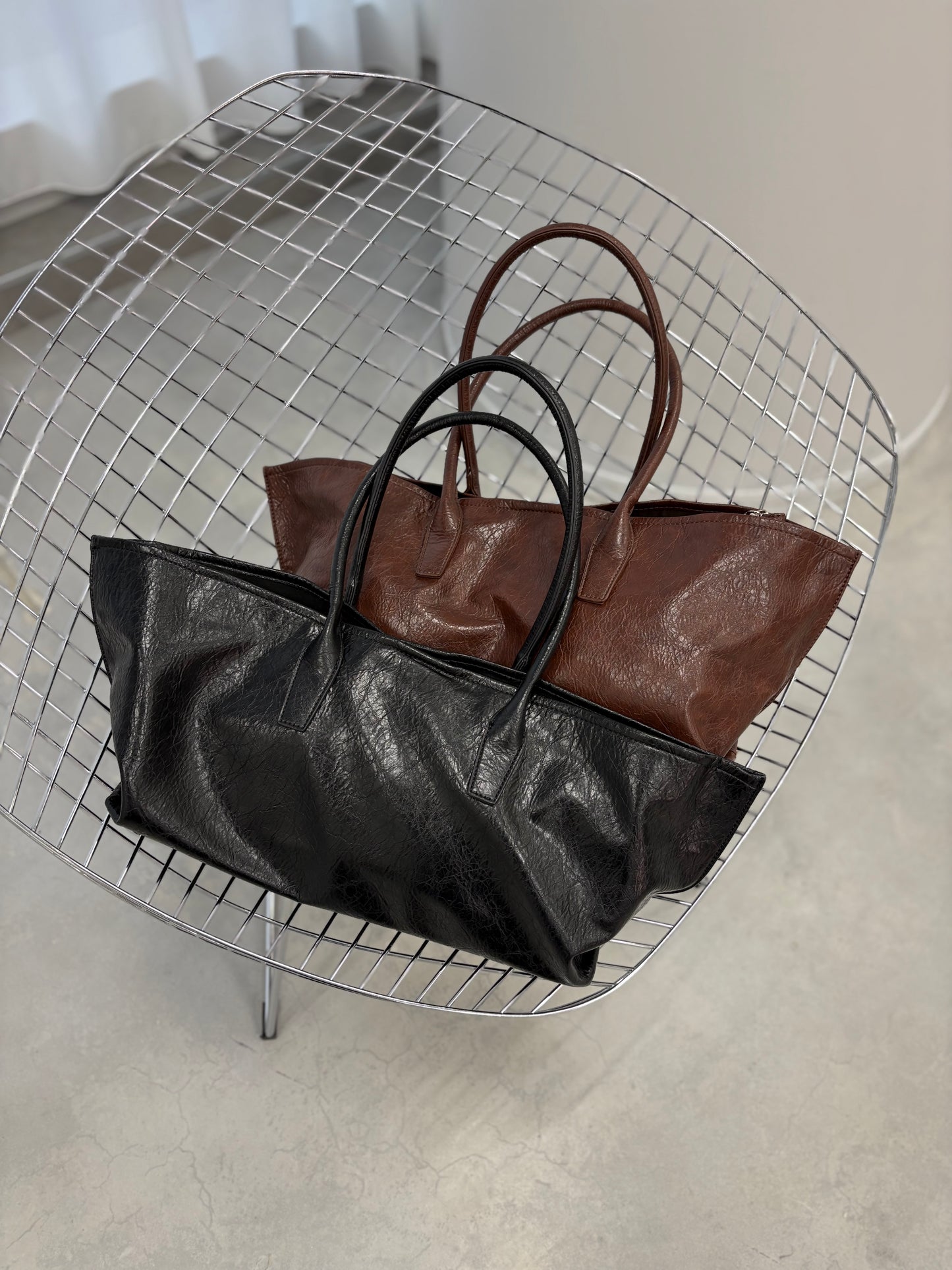 ビーガンレザー2WAYビックBAG