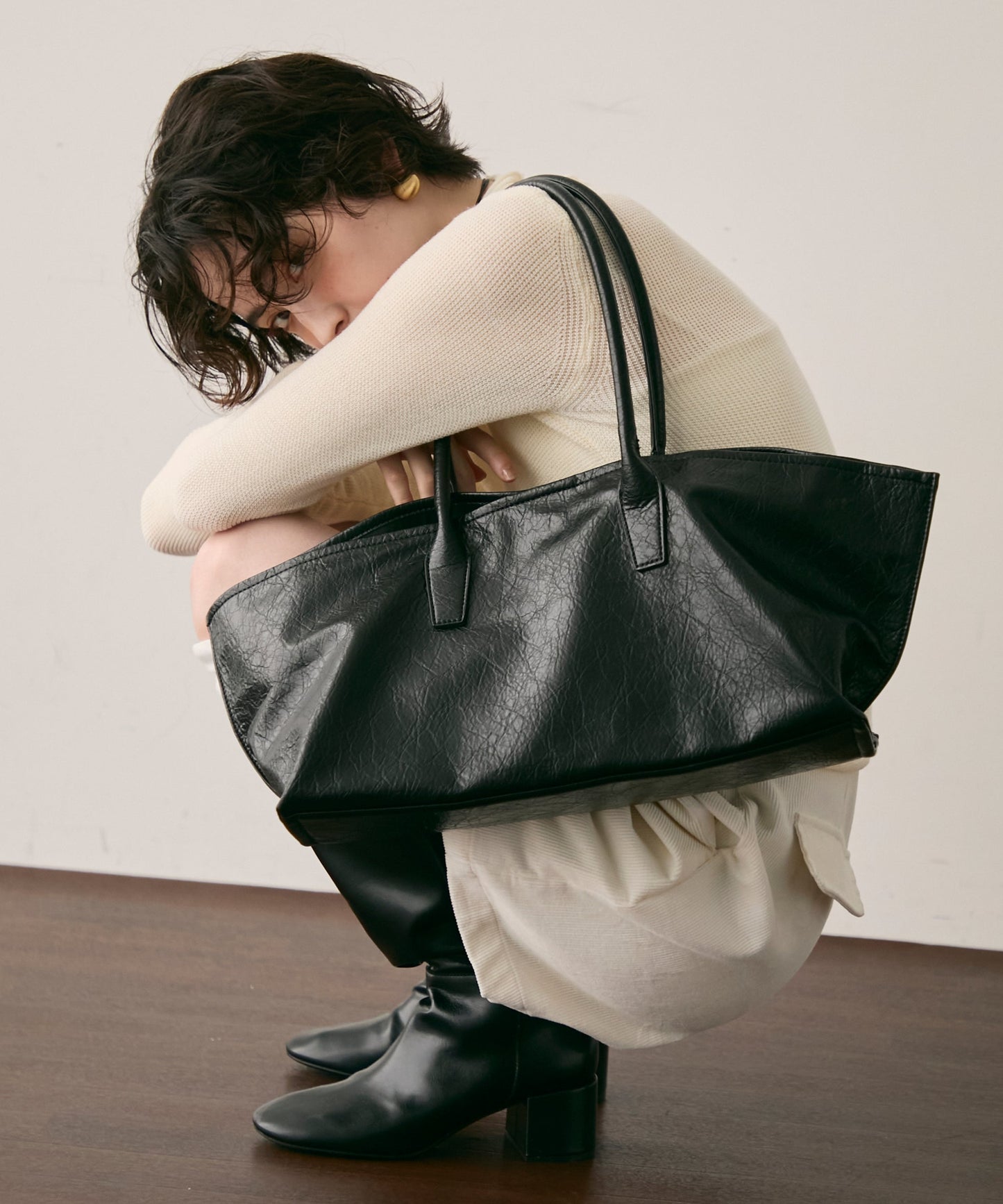 ビーガンレザー2WAYビックBAG