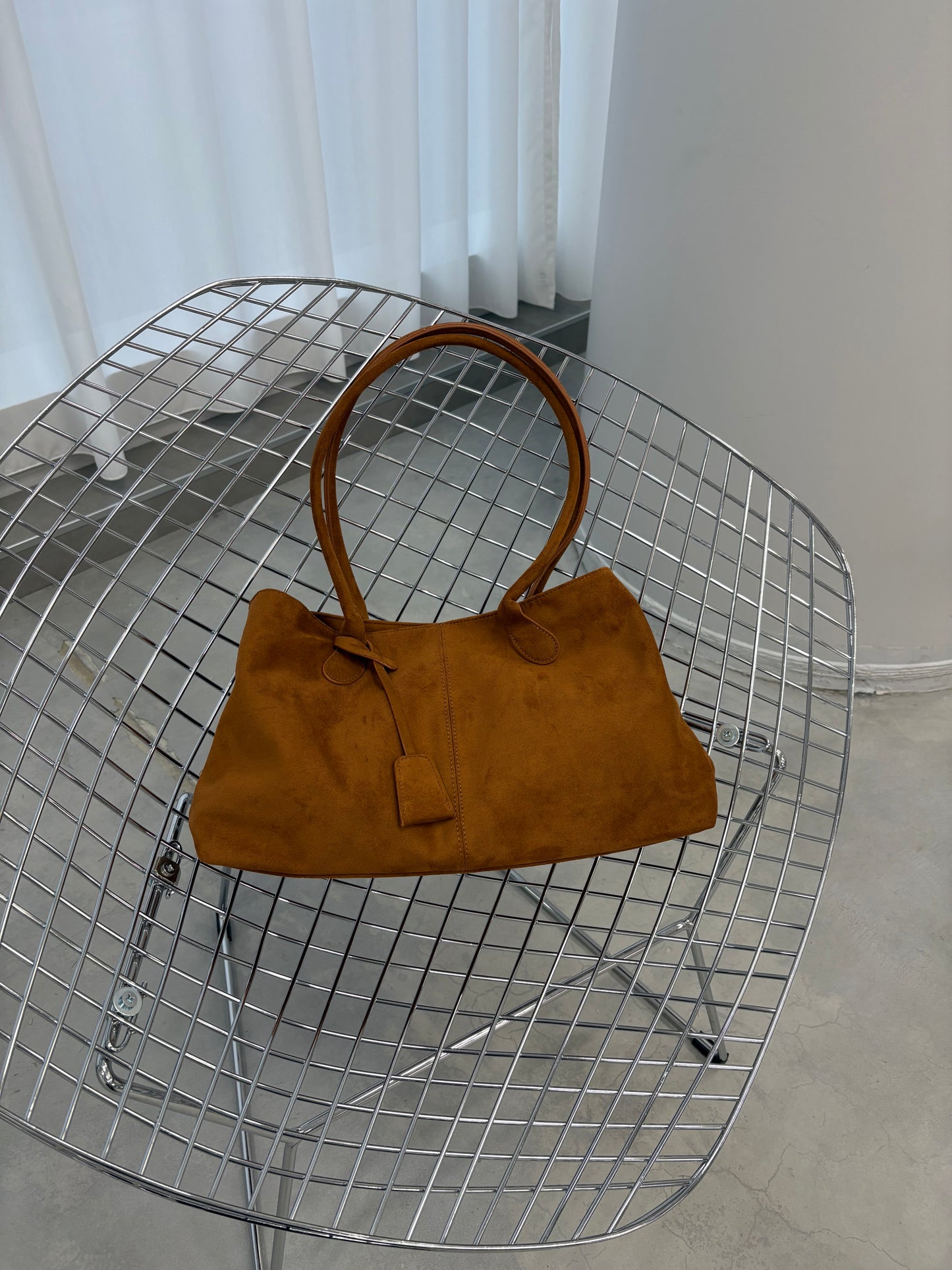 ビーガンスエードビッグボストンBAG