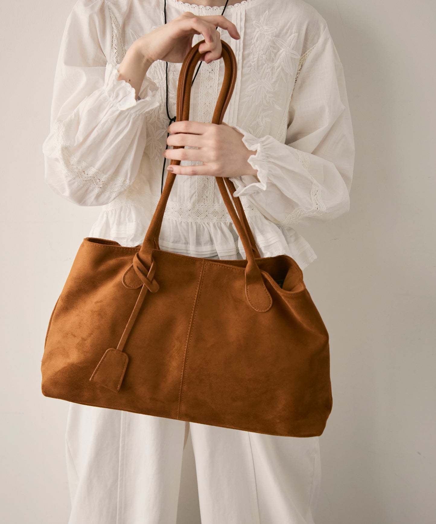 ビーガンスエードビッグボストンBAG