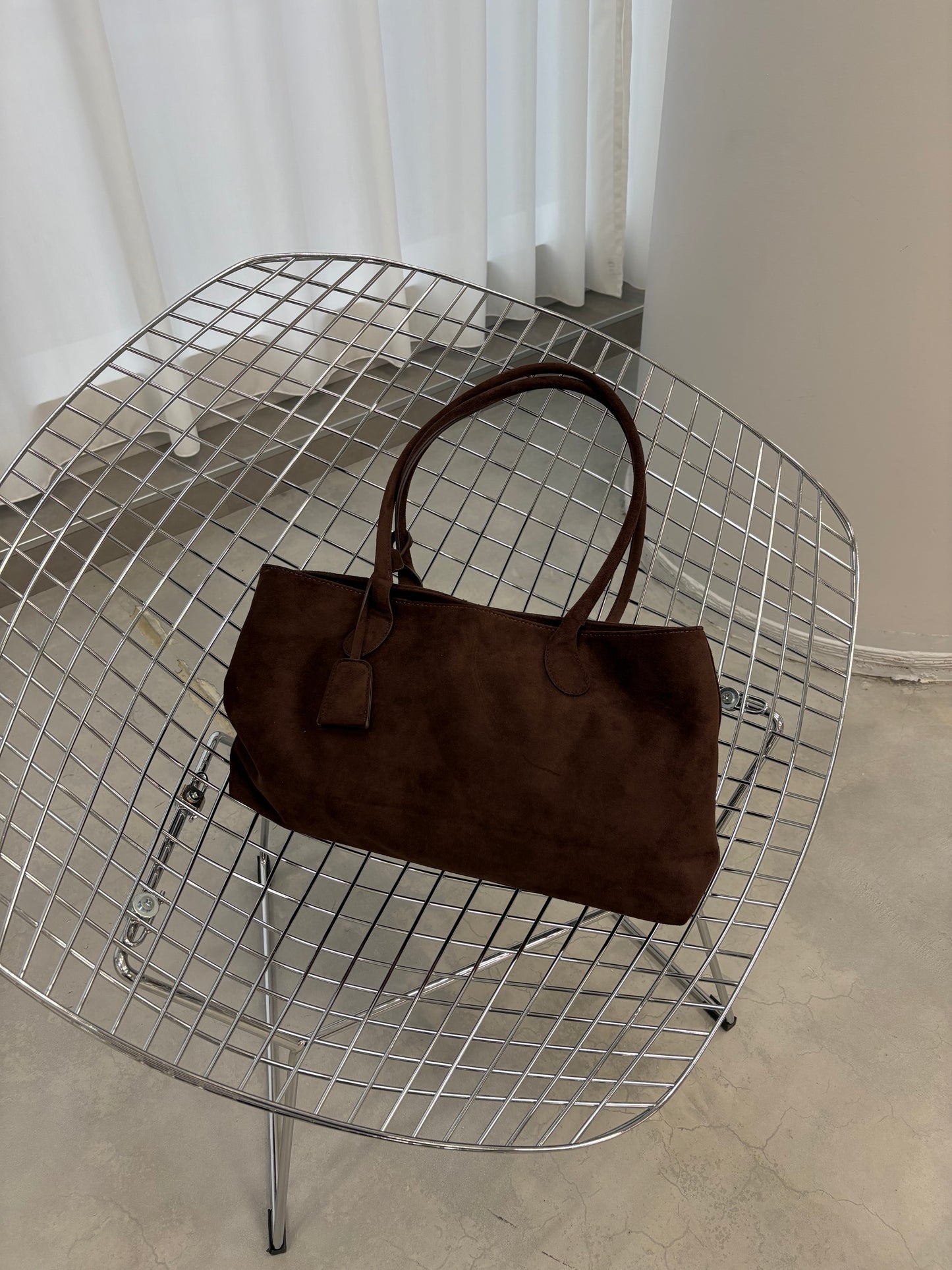 ビーガンスエードビッグボストンBAG