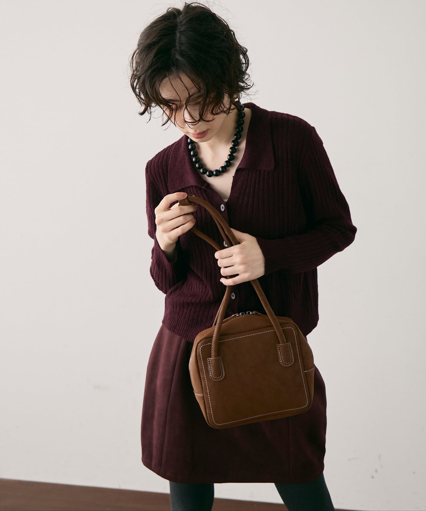 ロングハンドルスクエアボストンBAG