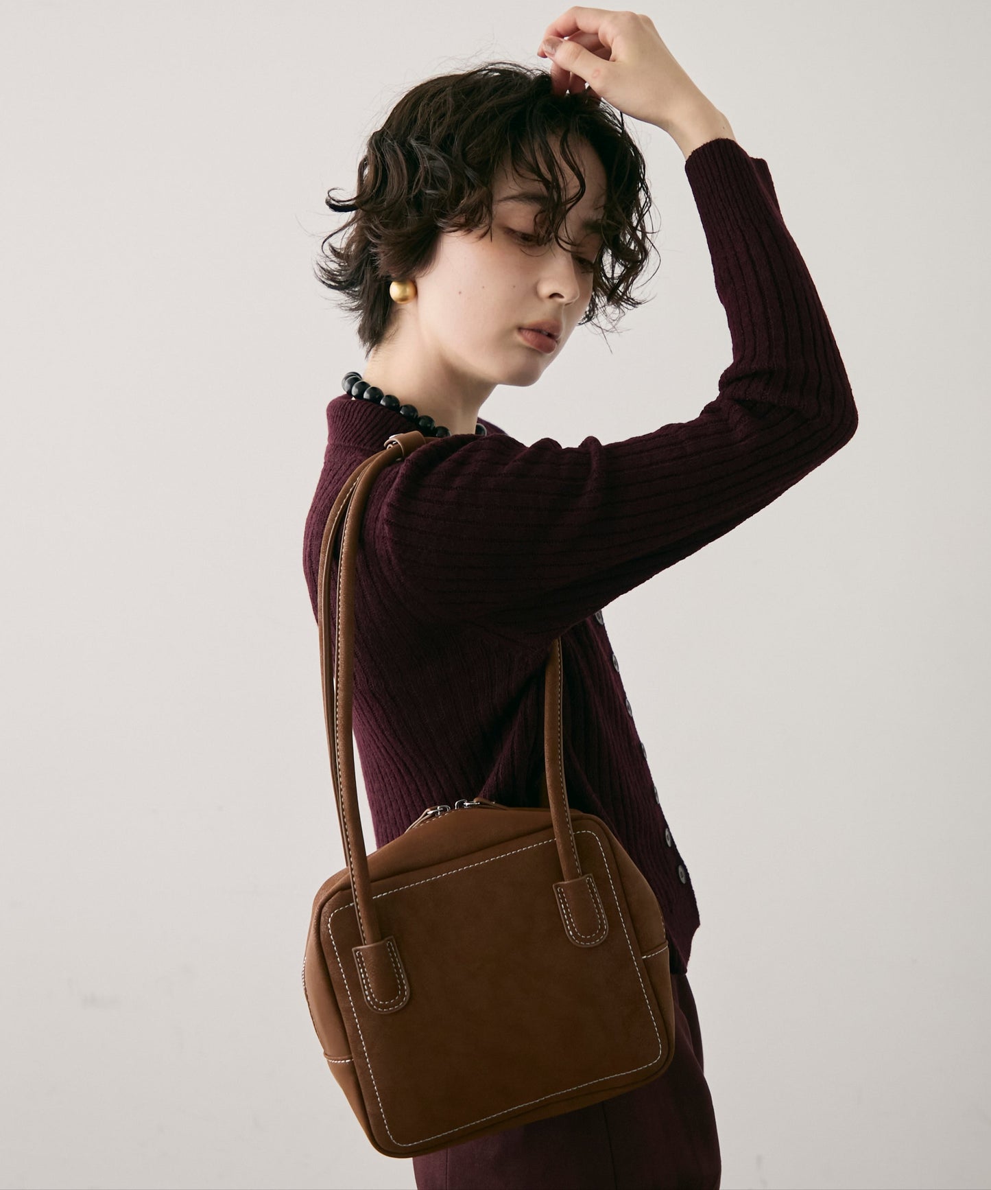 ロングハンドルスクエアボストンBAG