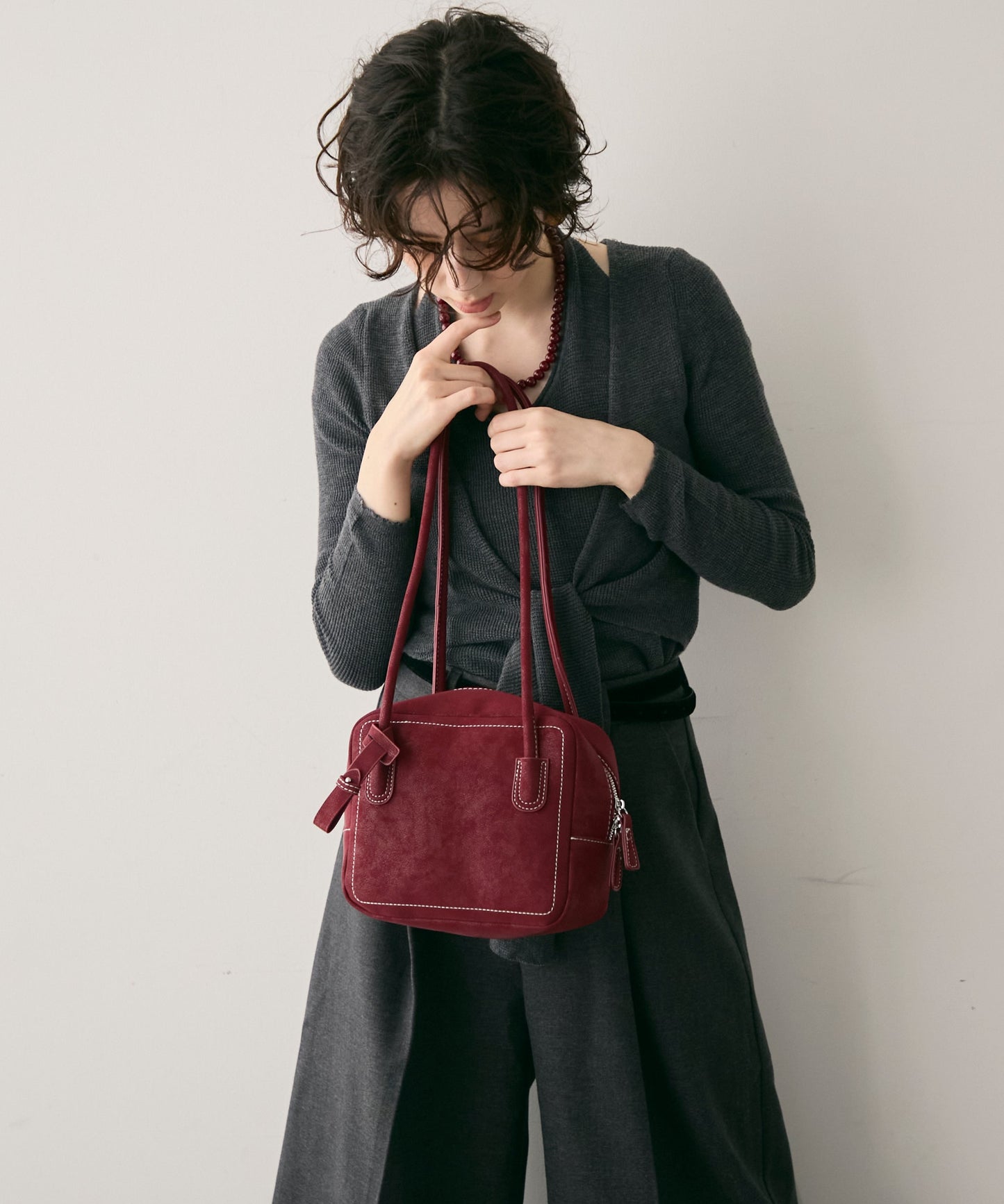 ロングハンドルスクエアボストンBAG