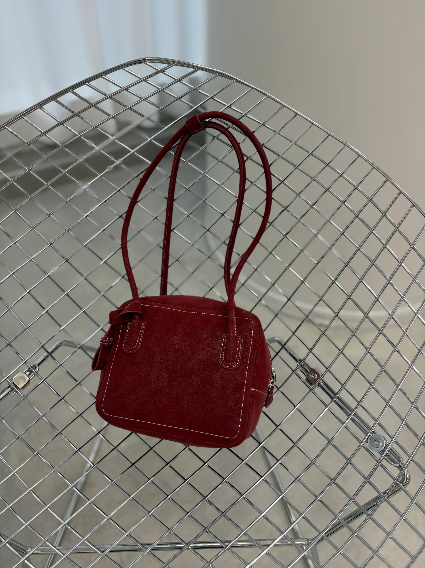 ロングハンドルスクエアボストンBAG