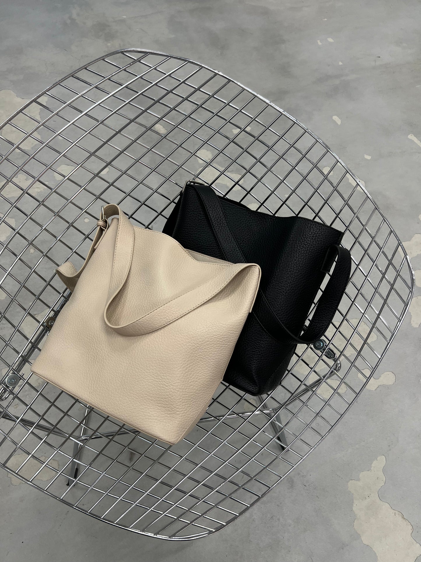 ビーガンレザーワンハンドルバケツBAG