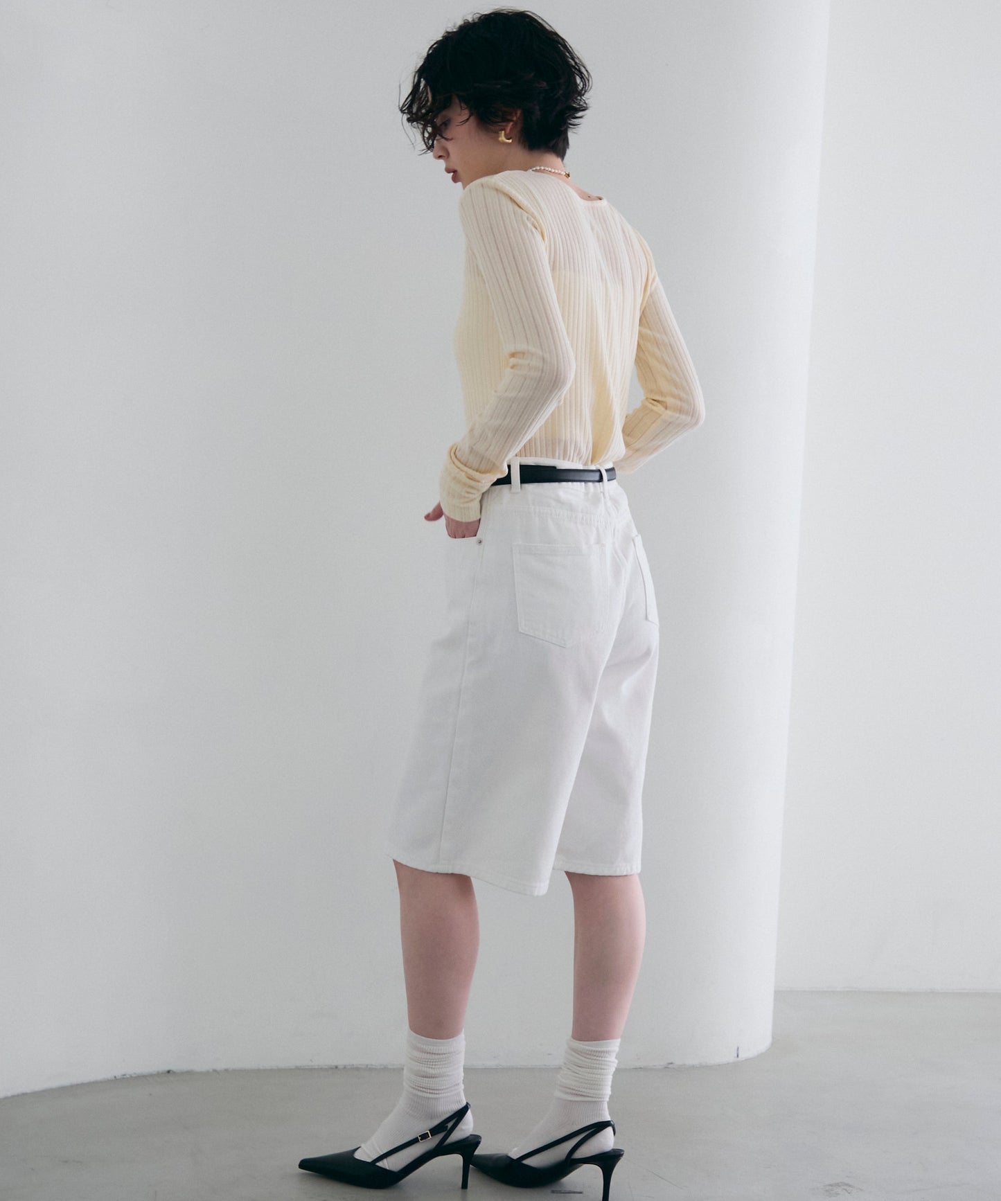 ランダムテレコヘンリーネックプルオーバー