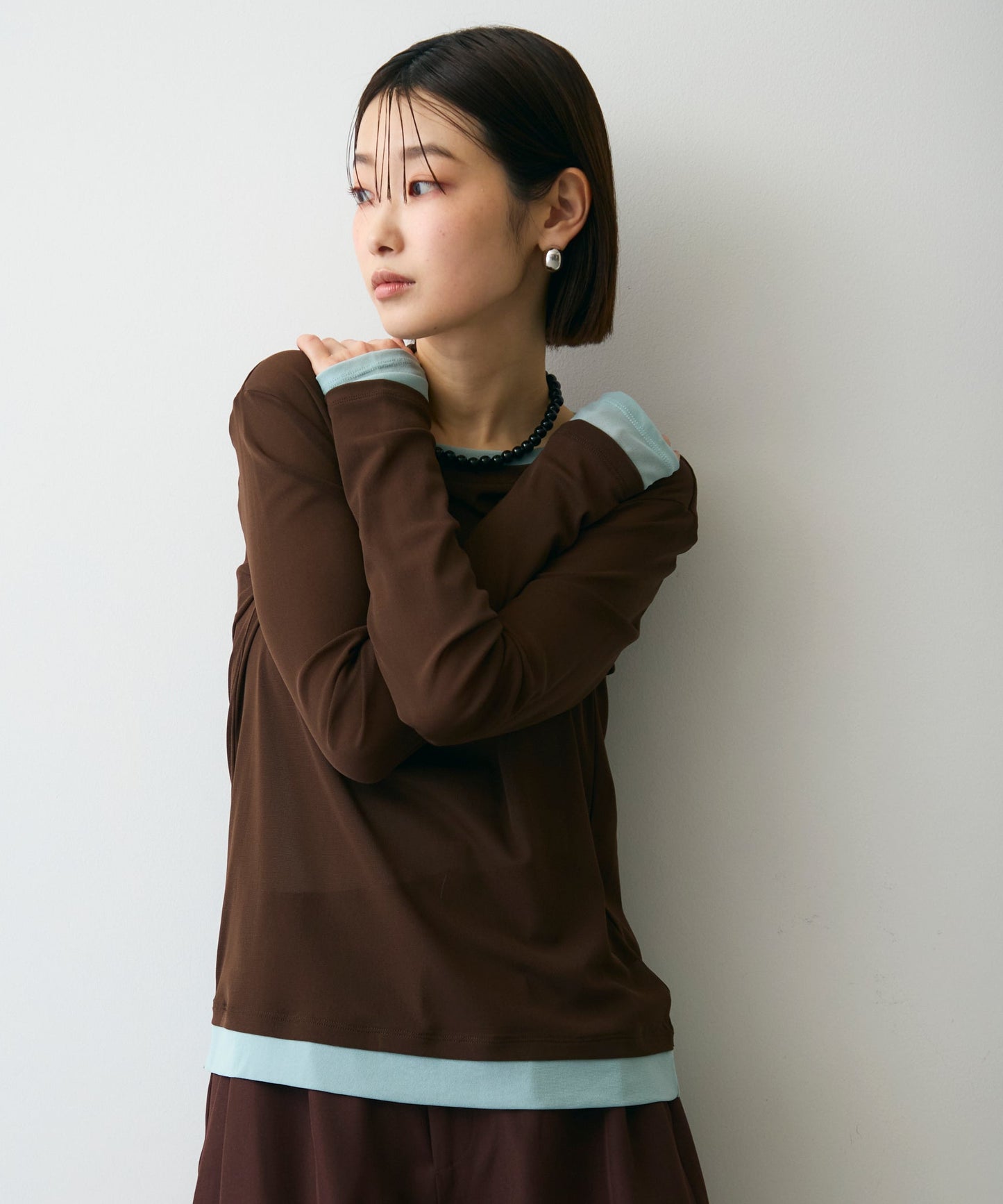 パワーメッシュレイヤード風シアープルオーバー