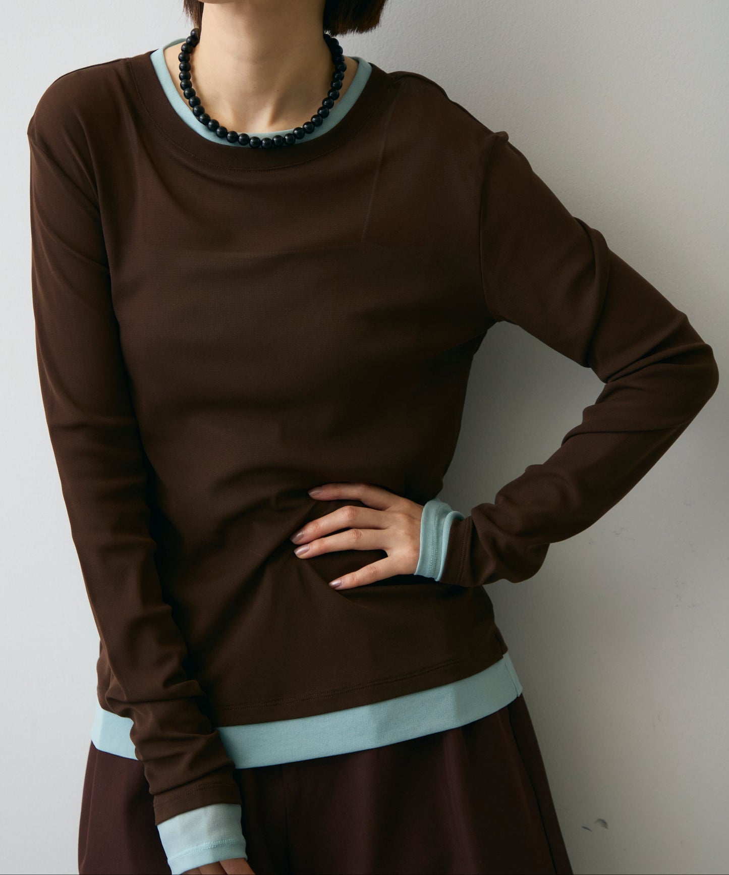 パワーメッシュレイヤード風シアープルオーバー