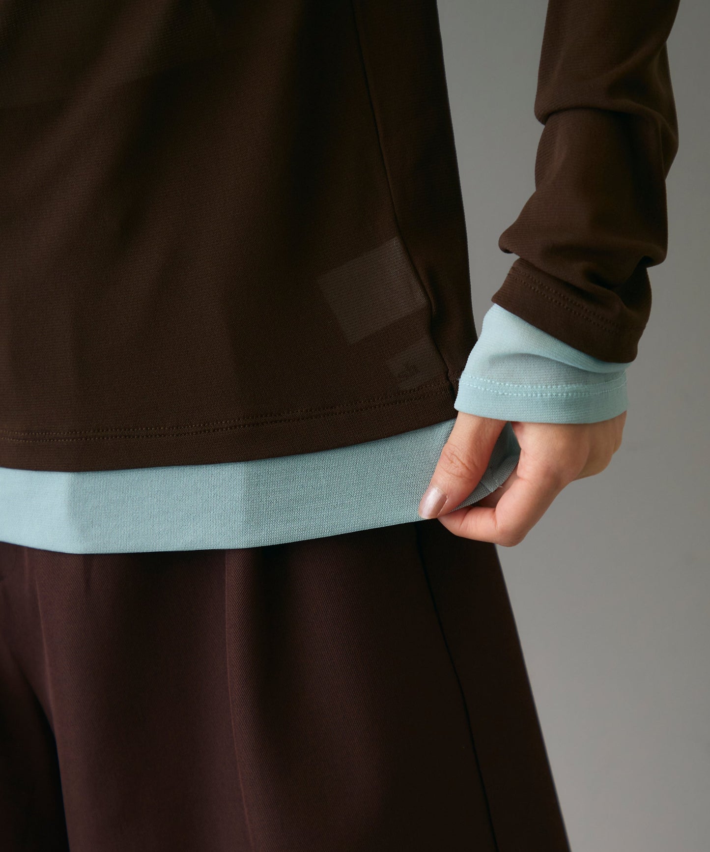 パワーメッシュレイヤード風シアープルオーバー