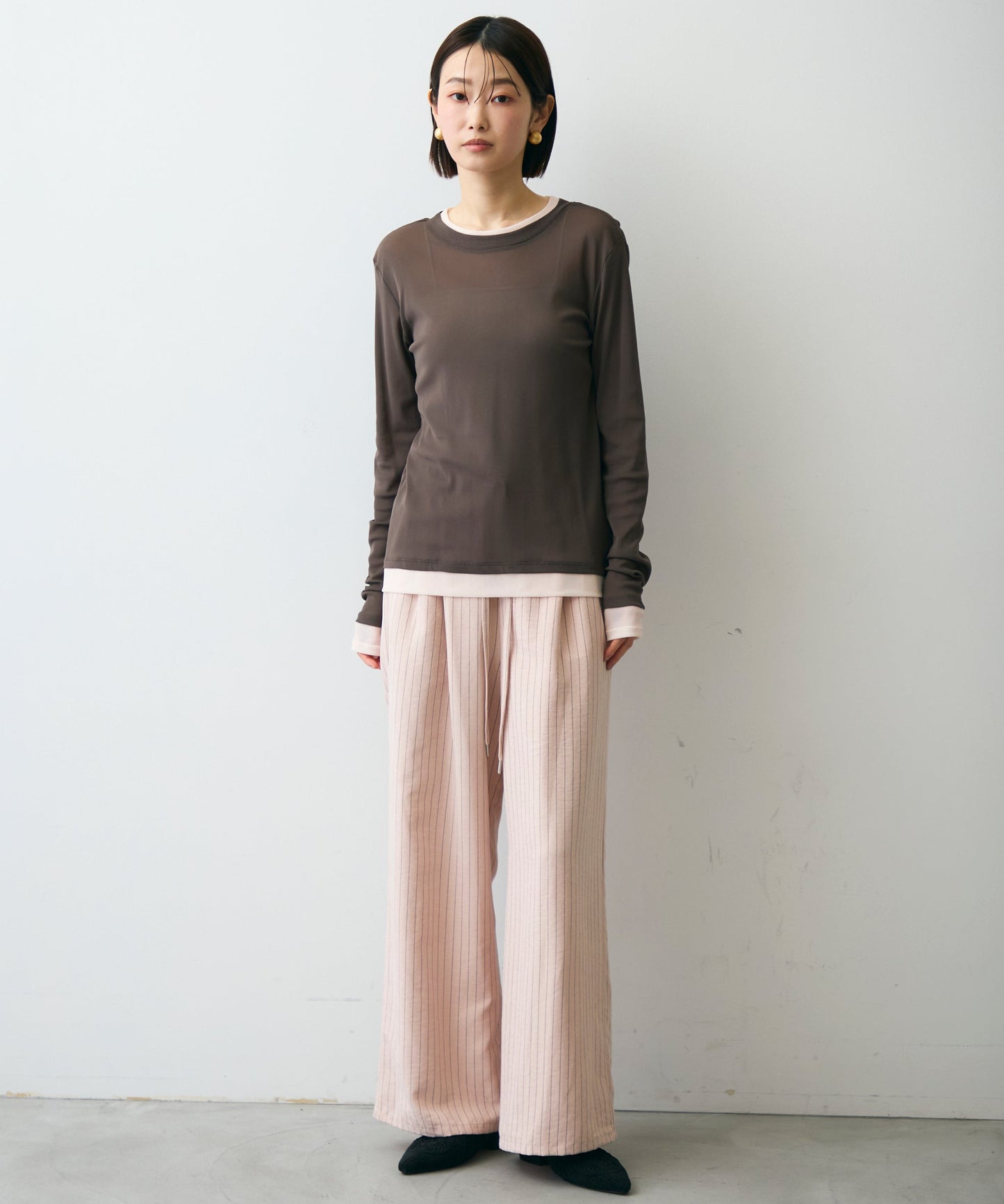 パワーメッシュレイヤード風シアープルオーバー