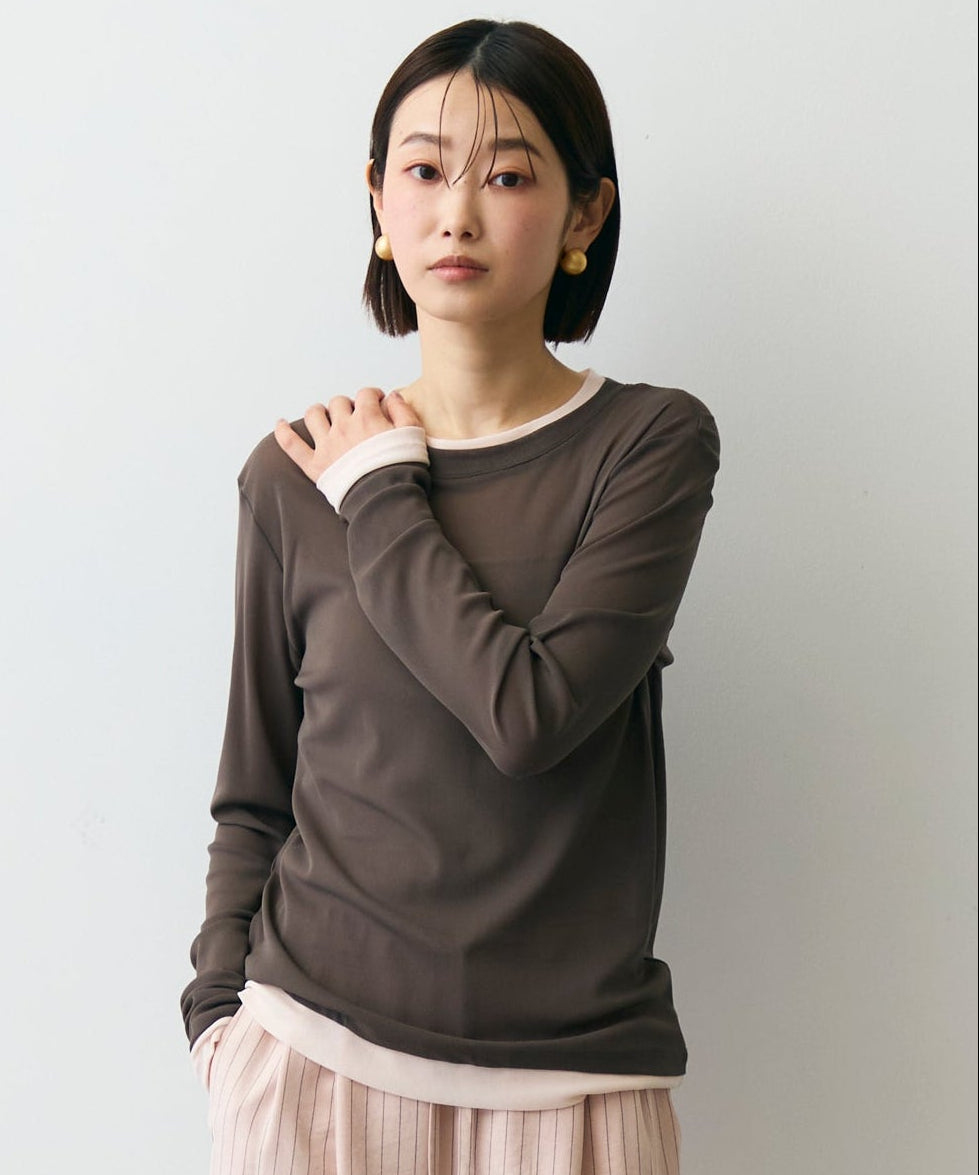 パワーメッシュレイヤード風シアープルオーバー