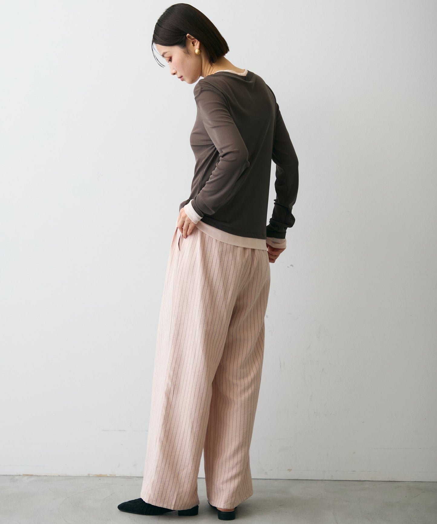 パワーメッシュレイヤード風シアープルオーバー