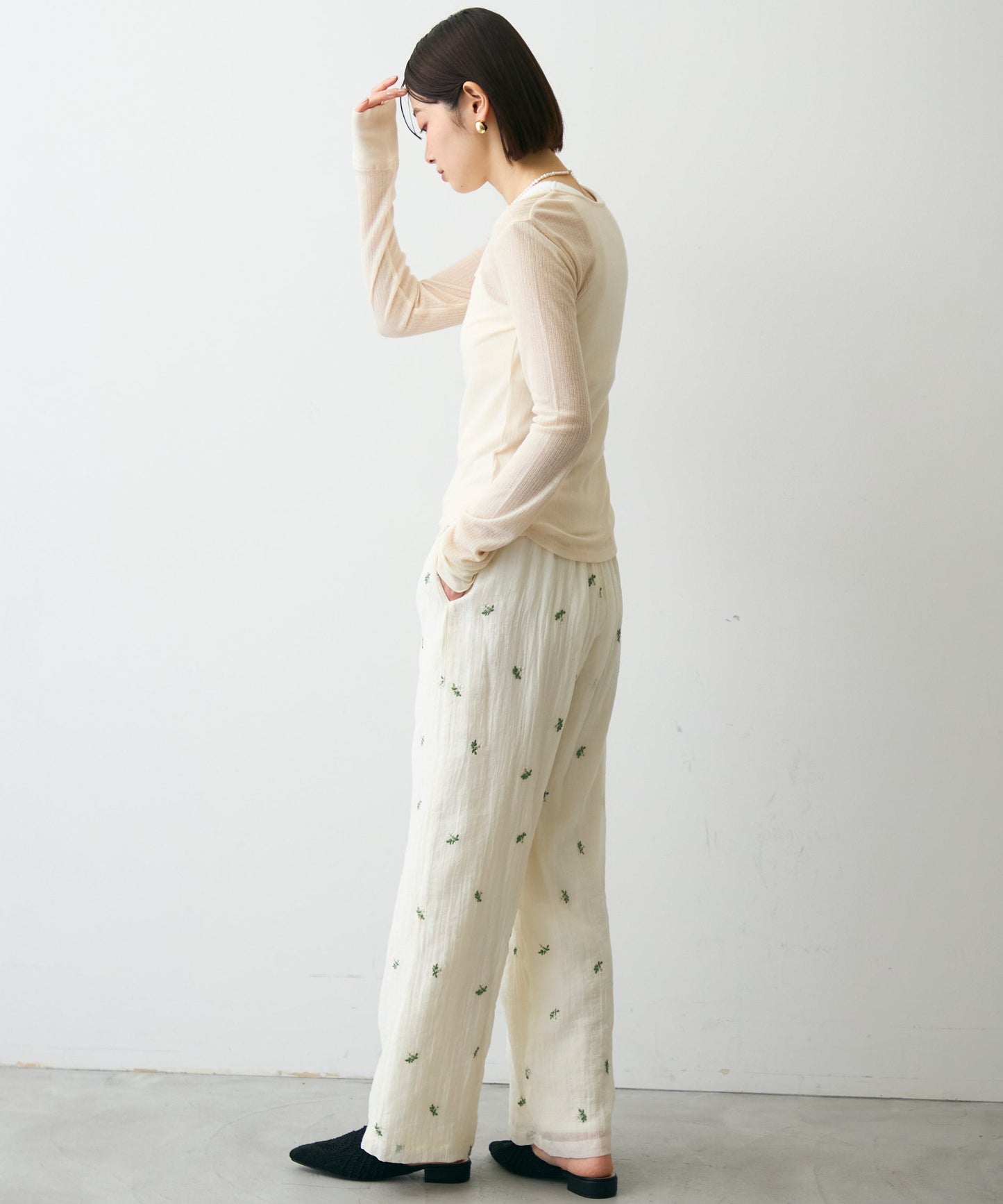 シアーテレコヘンリーネックプルオーバー