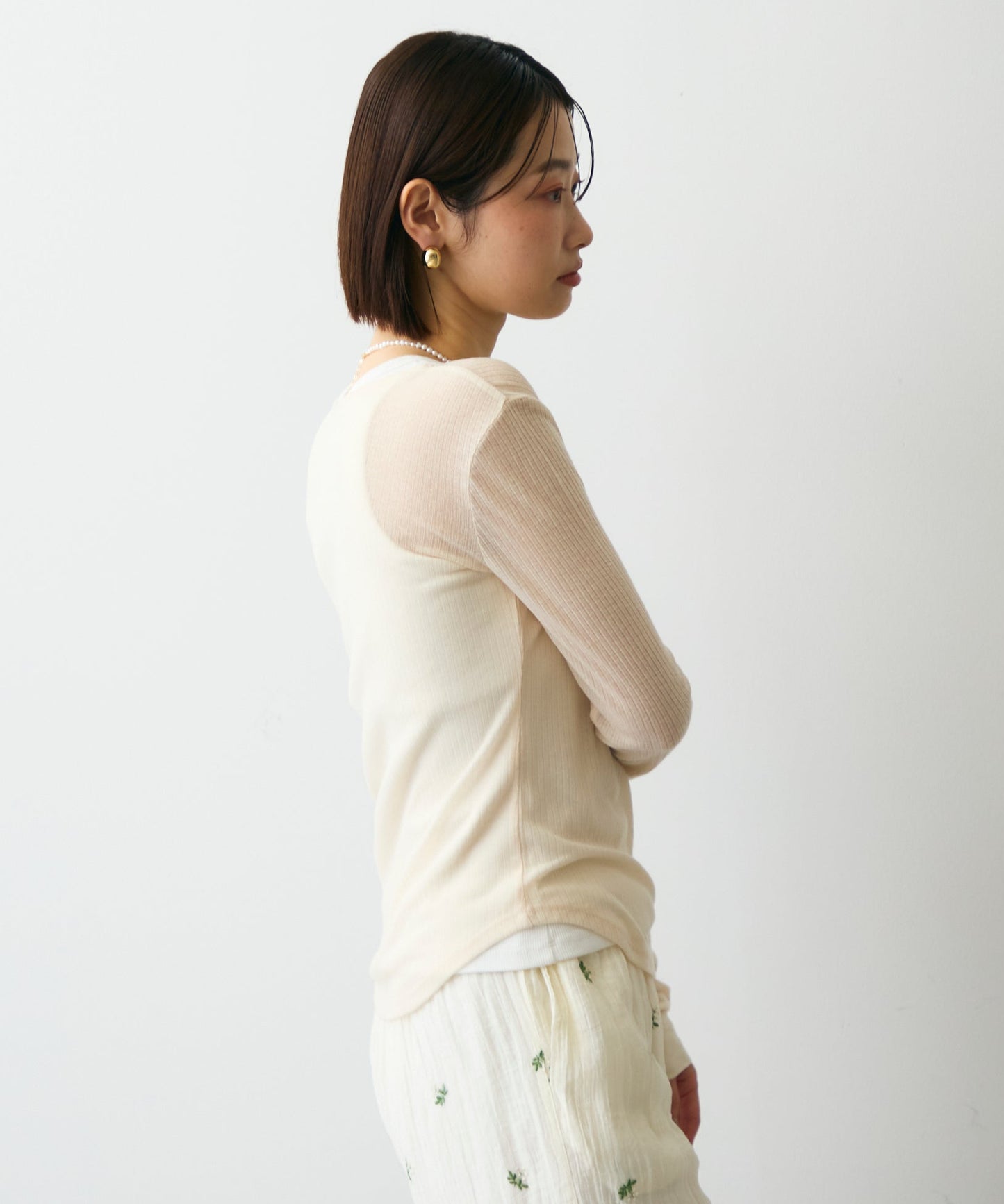 シアーテレコヘンリーネックプルオーバー