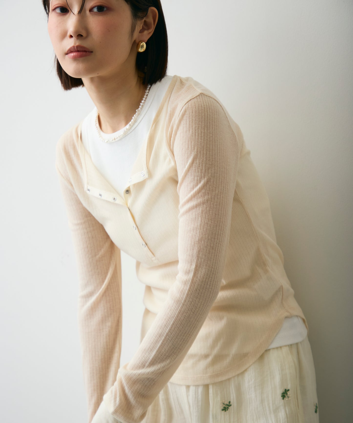 シアーテレコヘンリーネックプルオーバー