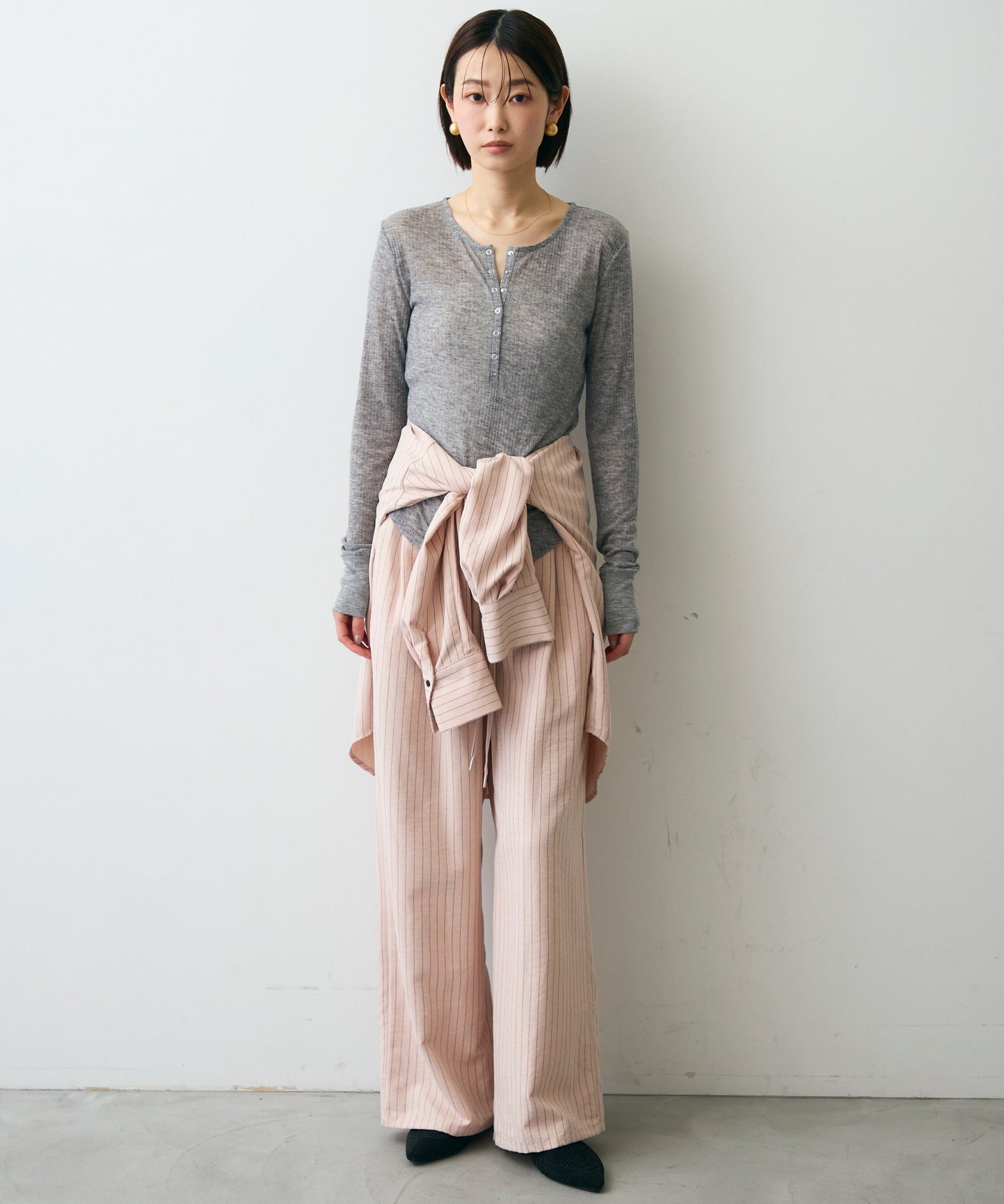 シアーテレコヘンリーネックプルオーバー