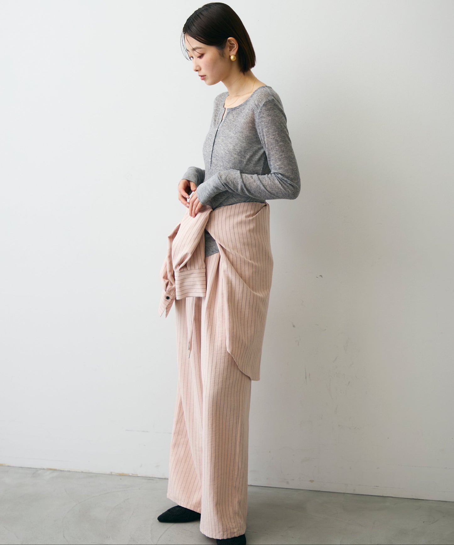 シアーテレコヘンリーネックプルオーバー