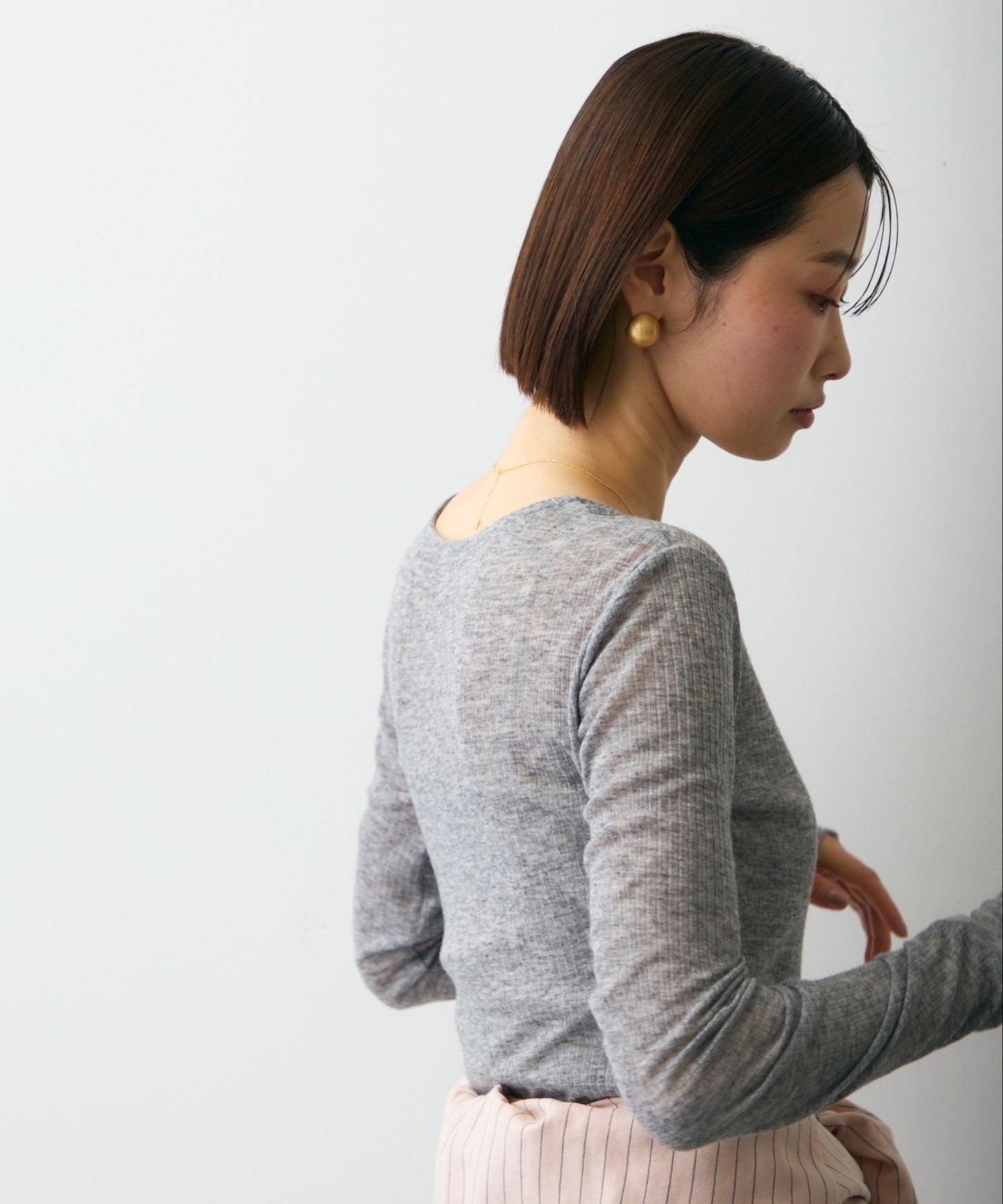 シアーテレコヘンリーネックプルオーバー