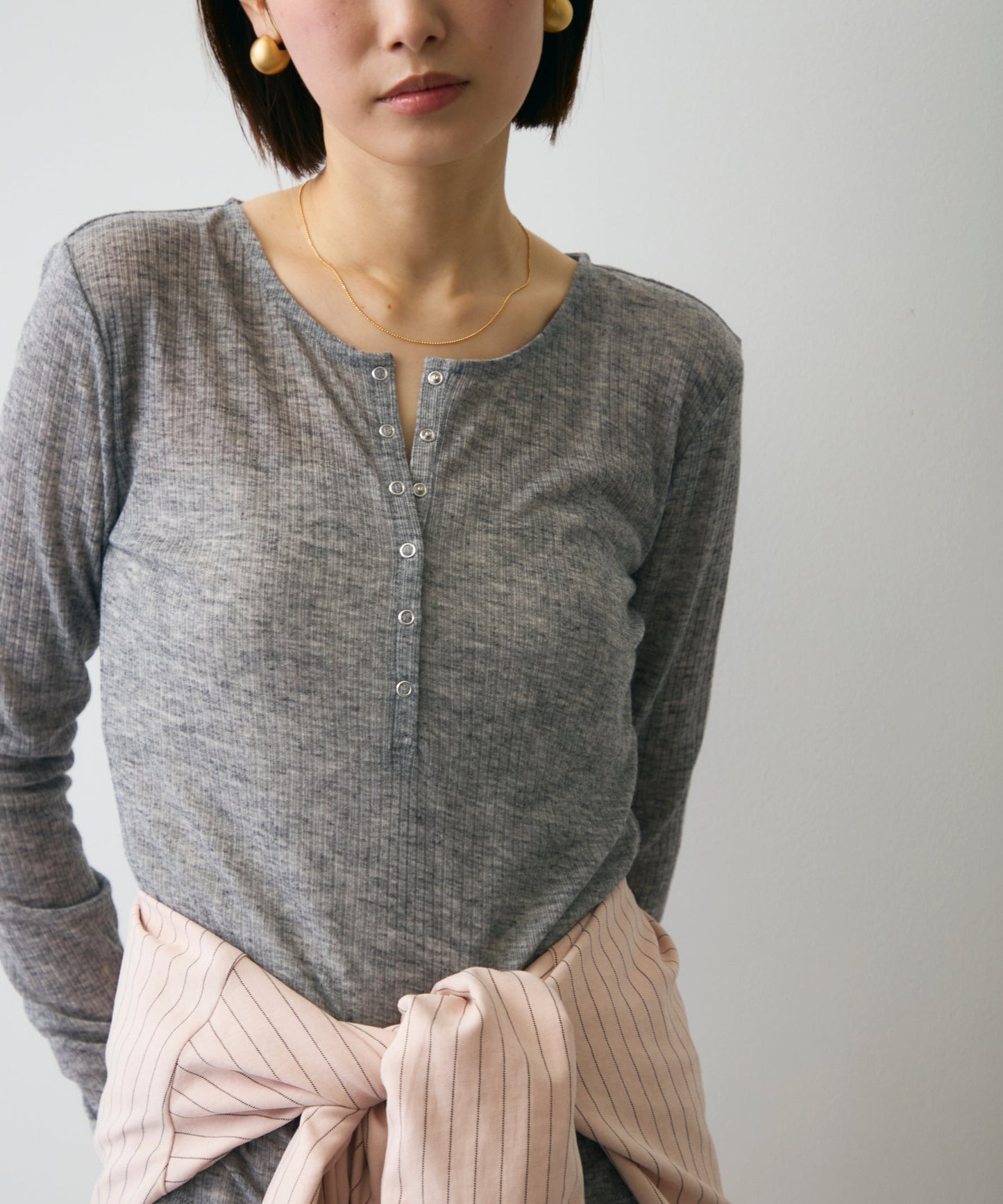 シアーテレコヘンリーネックプルオーバー