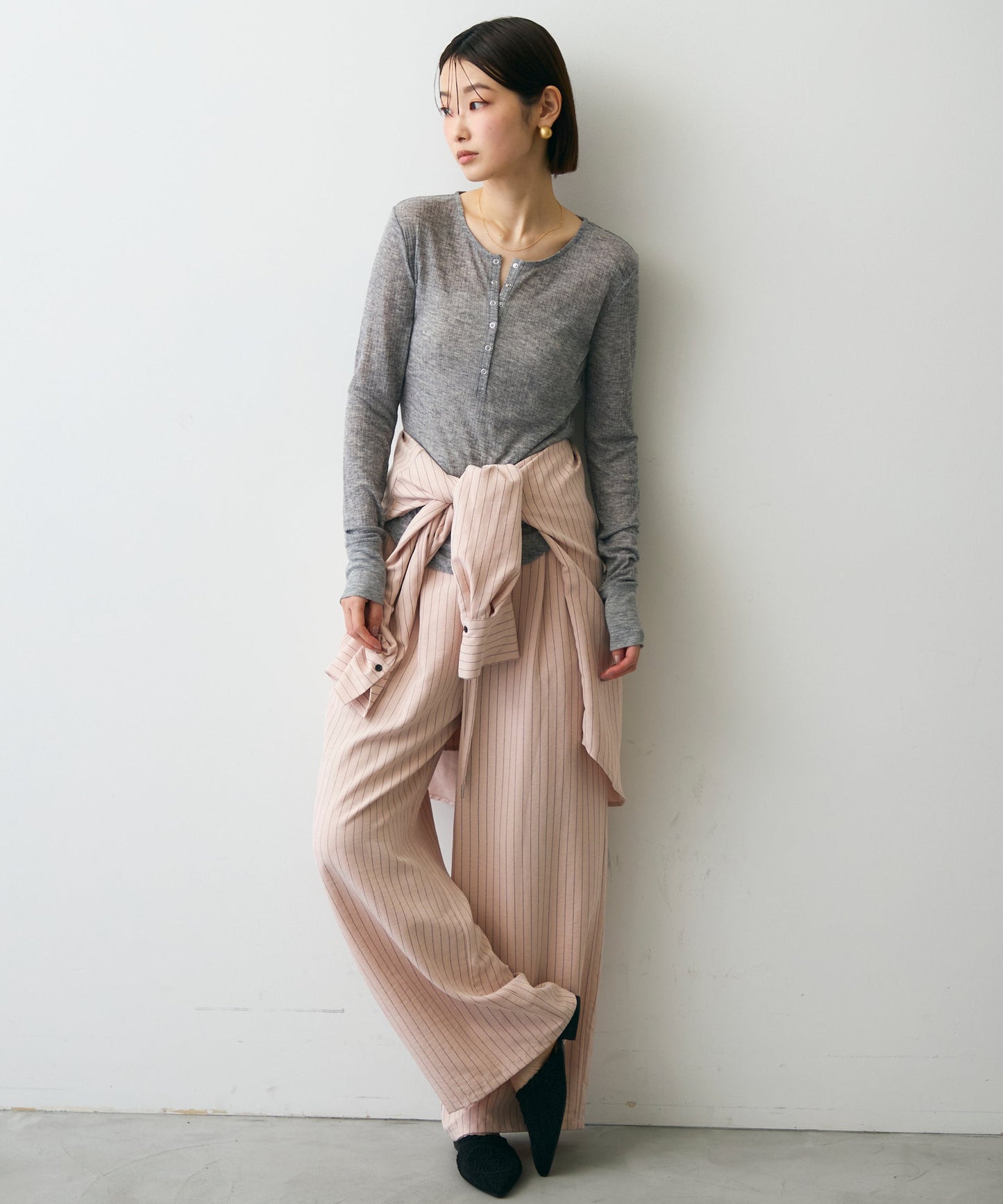 シアーテレコヘンリーネックプルオーバー