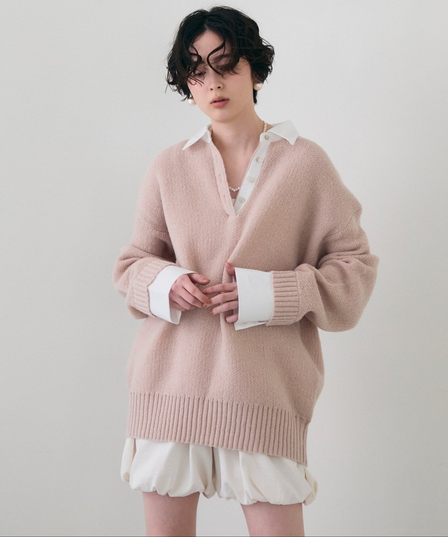 シャツドッキングプルオーバー