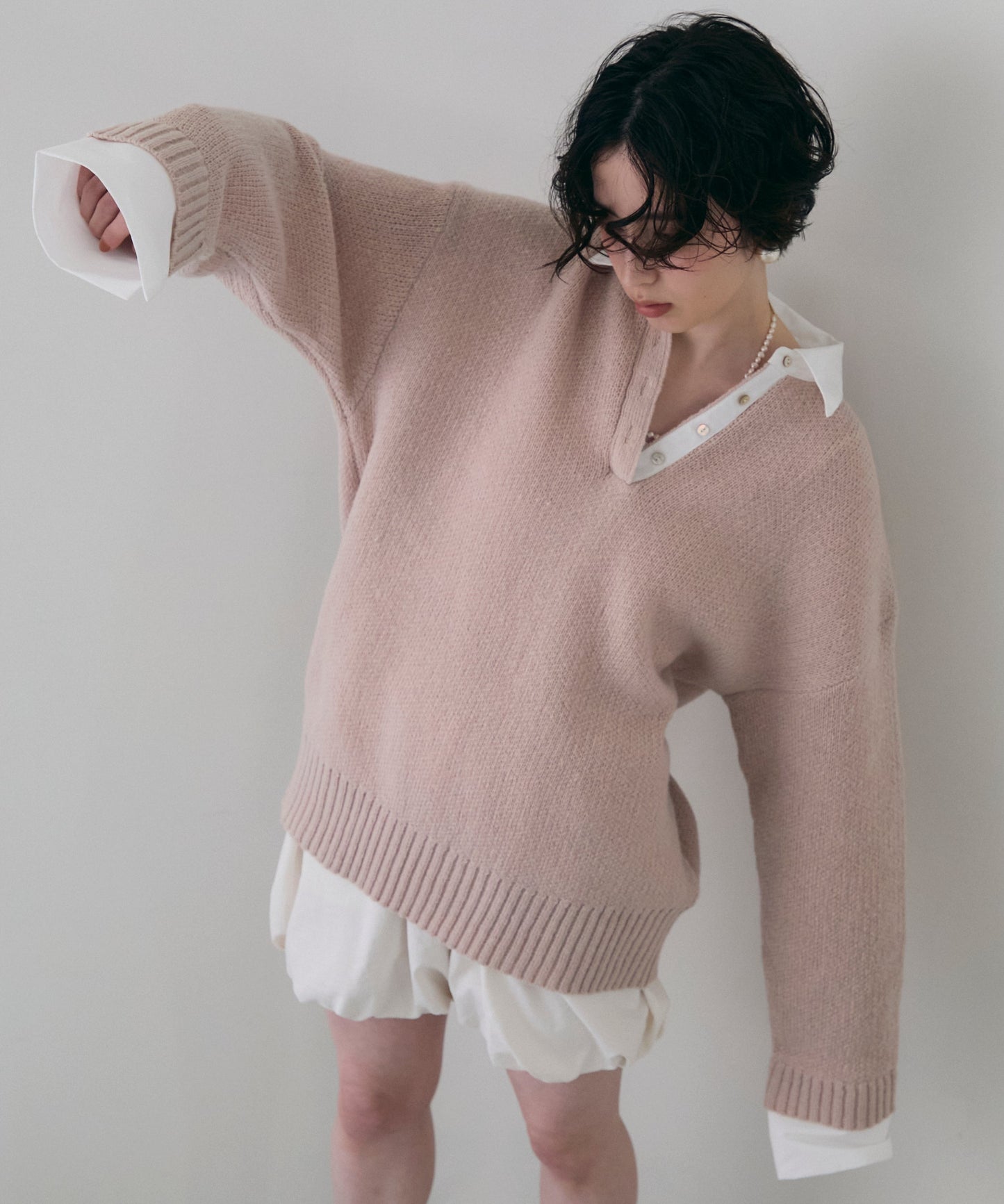 シャツドッキングプルオーバー