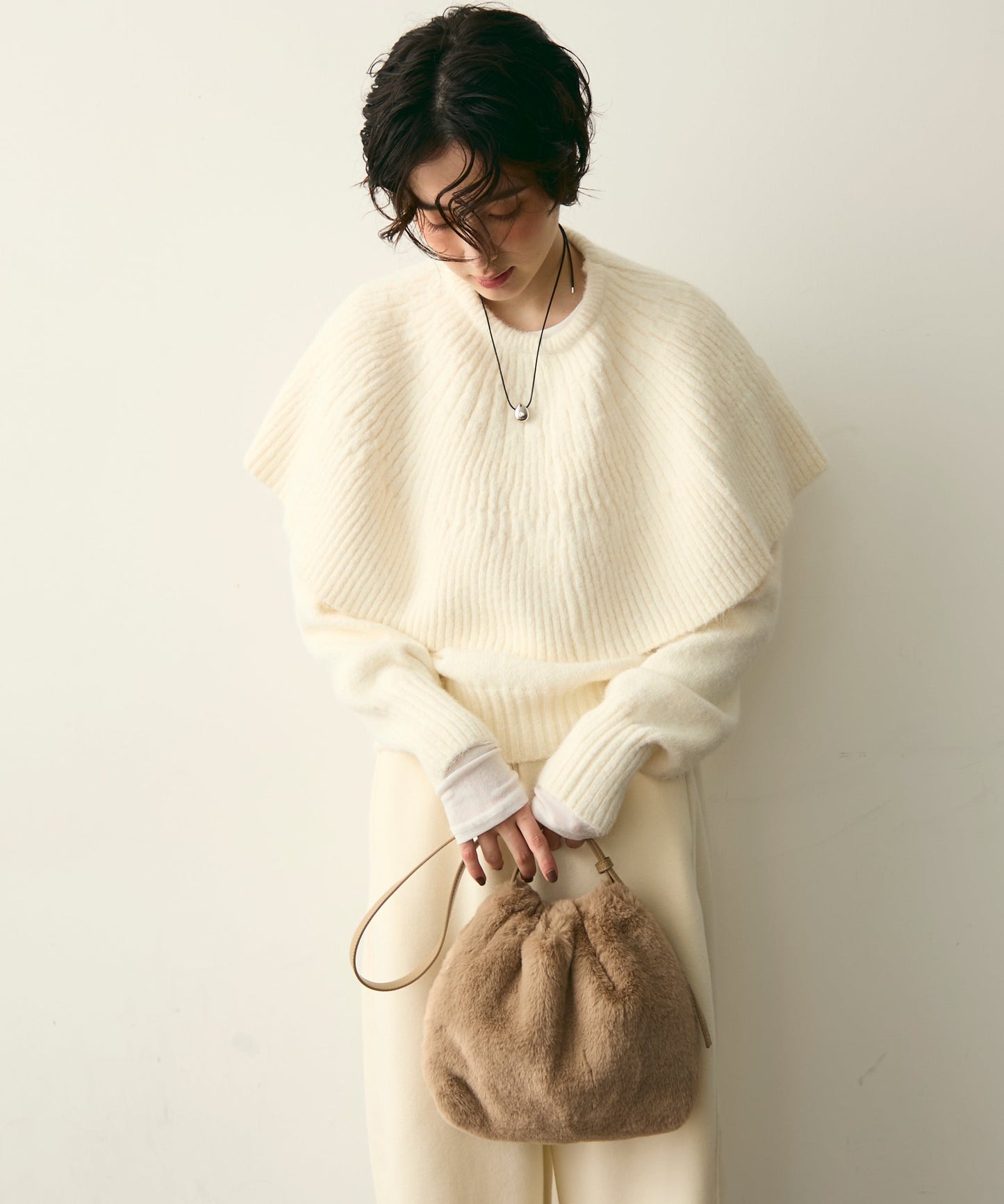 ケープセット2WAYニット