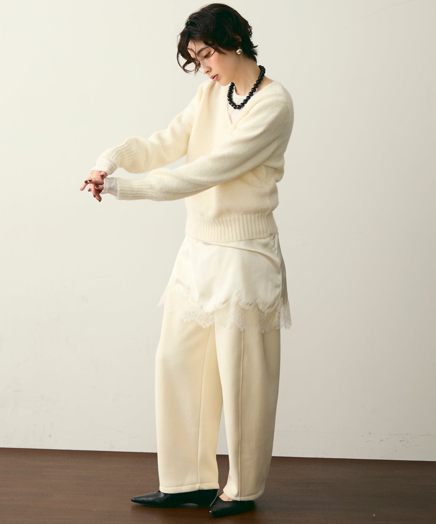 ケープセット2WAYニット