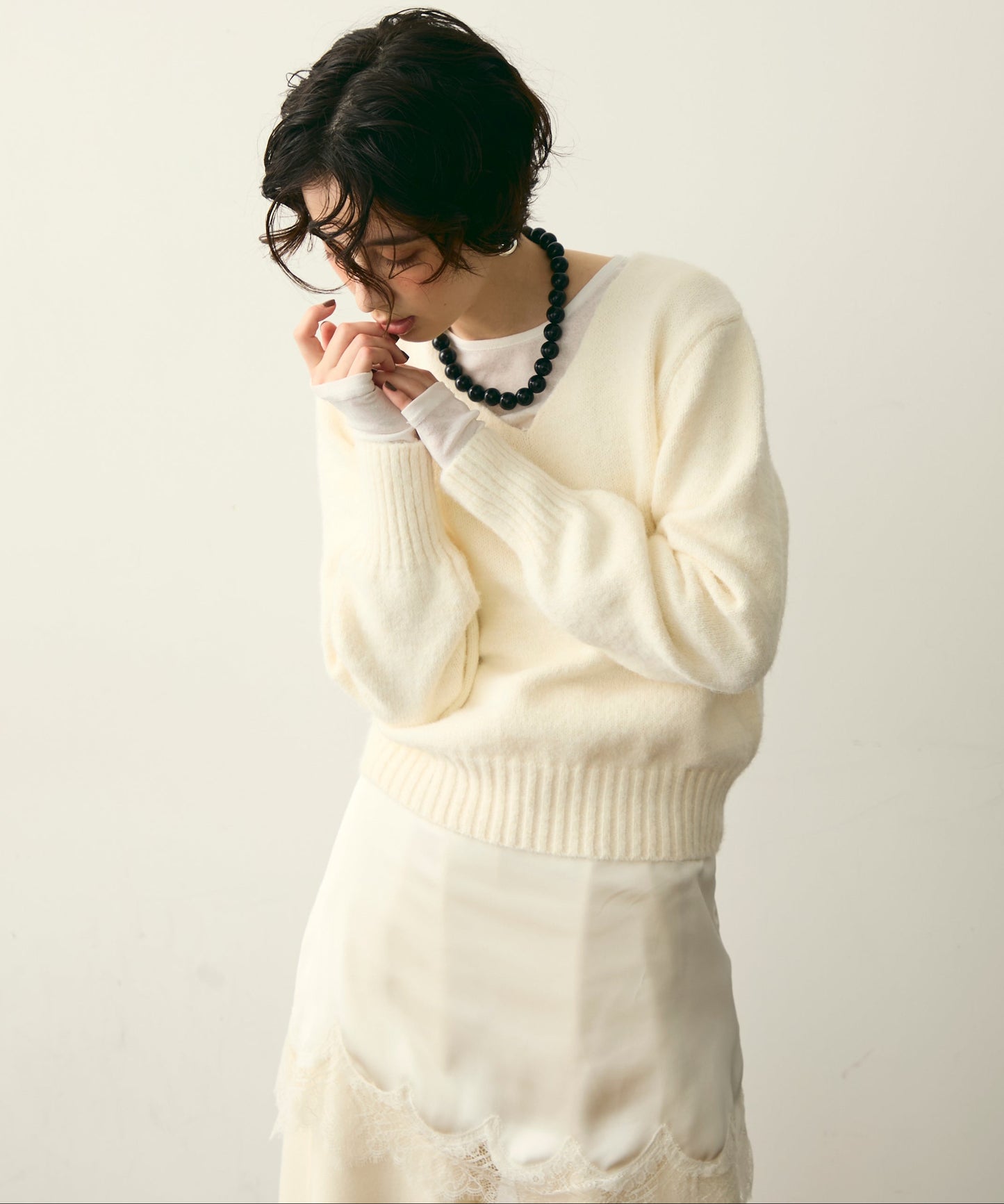 ケープセット2WAYニット