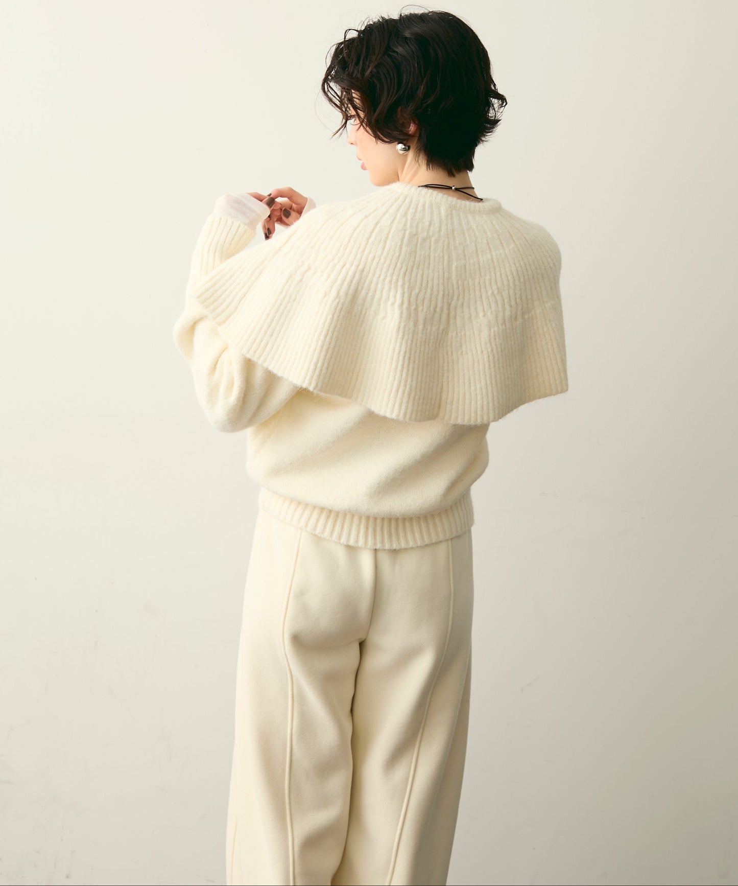 ケープセット2WAYニット