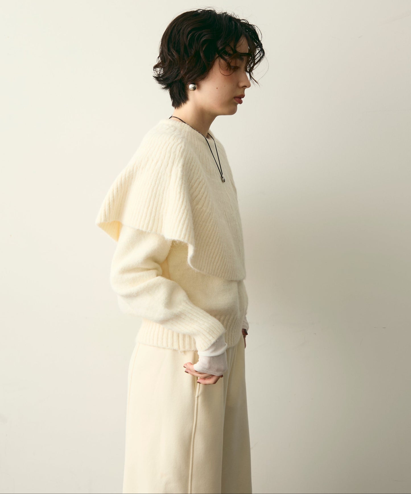 ケープセット2WAYニット