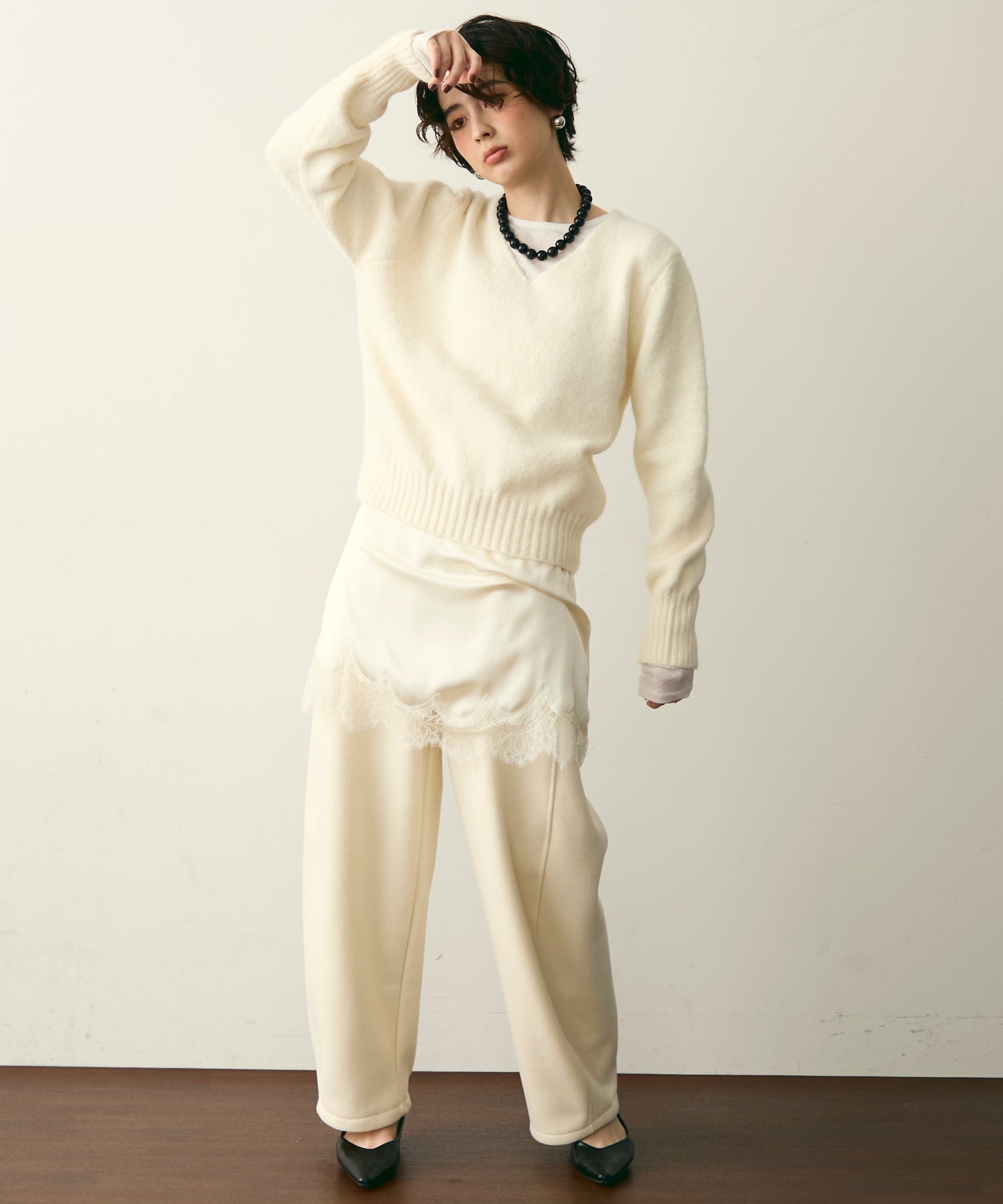 ケープセット2WAYニット