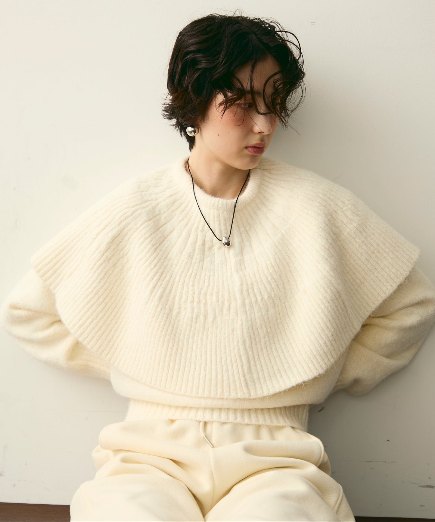 ケープセット2WAYニット