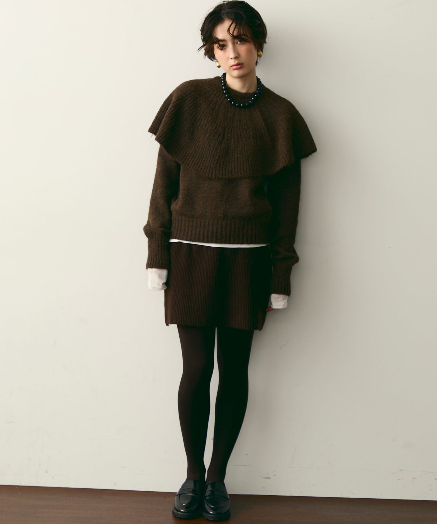 ケープセット2WAYニット