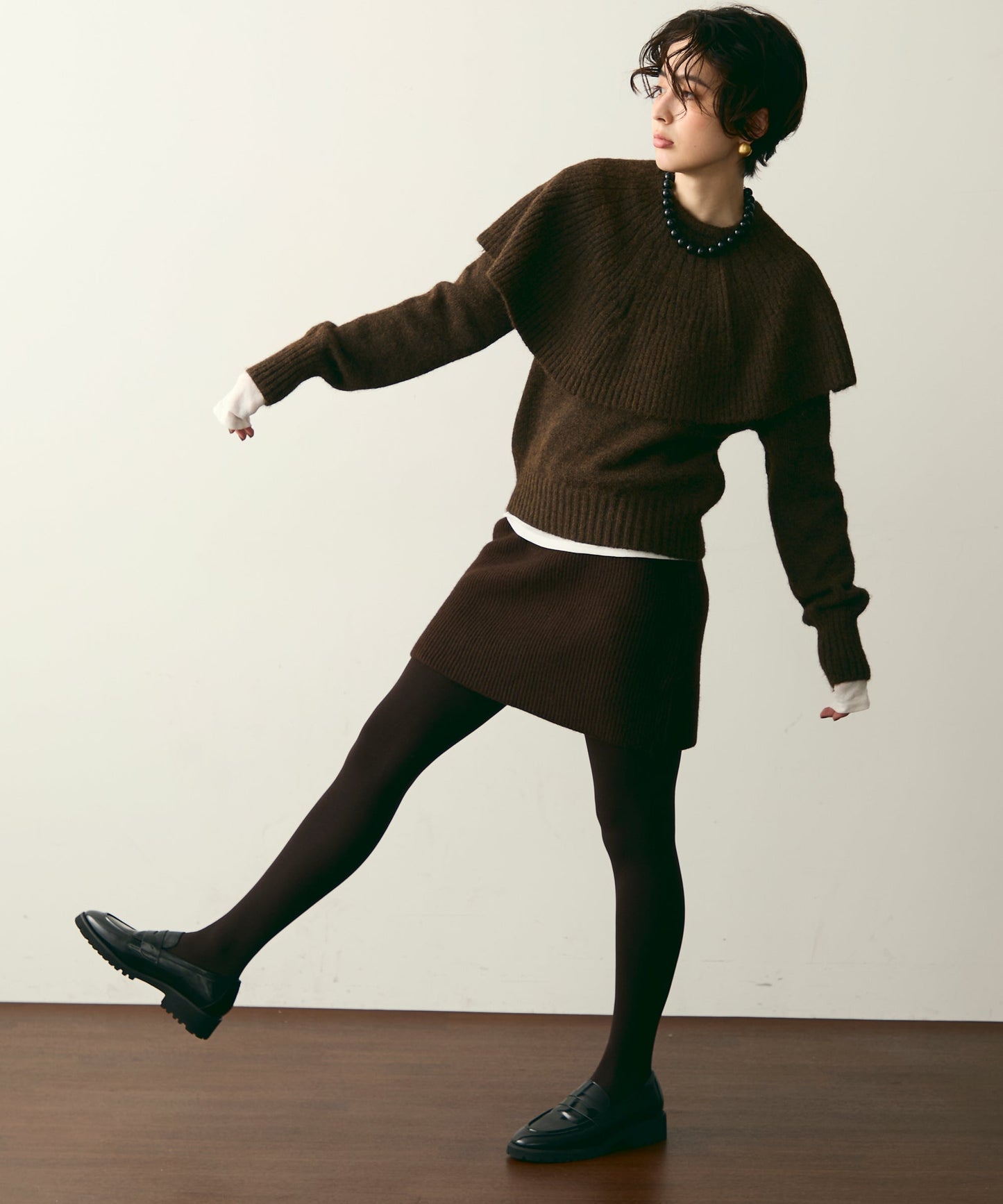 ケープセット2WAYニット