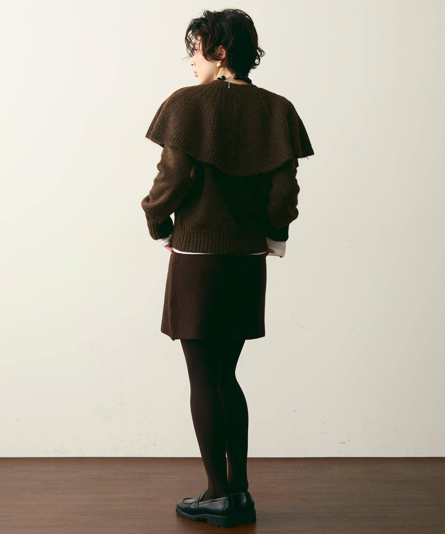 ケープセット2WAYニット