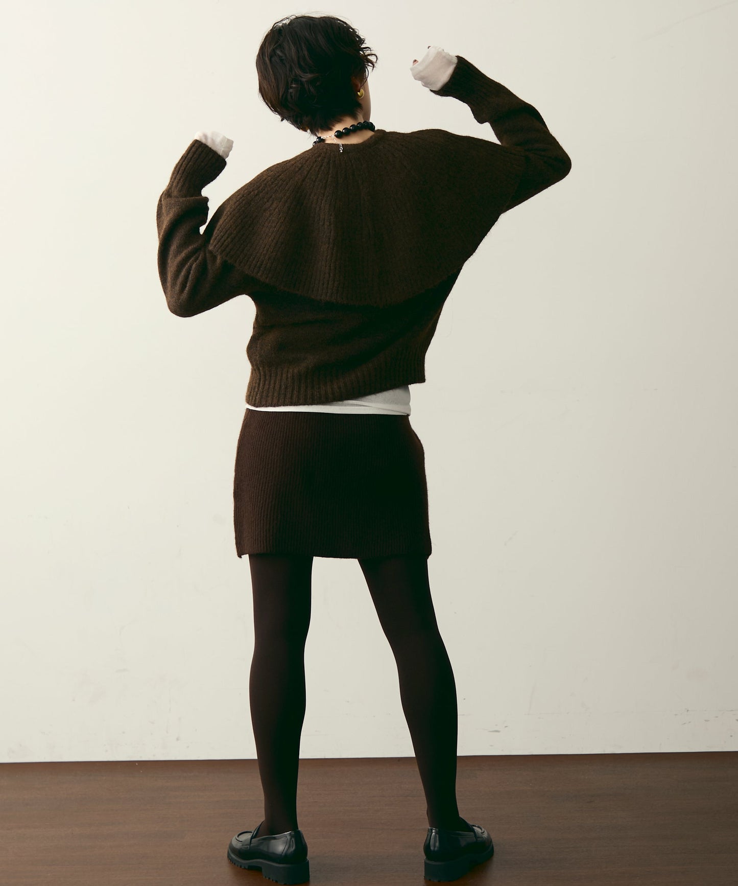 ケープセット2WAYニット