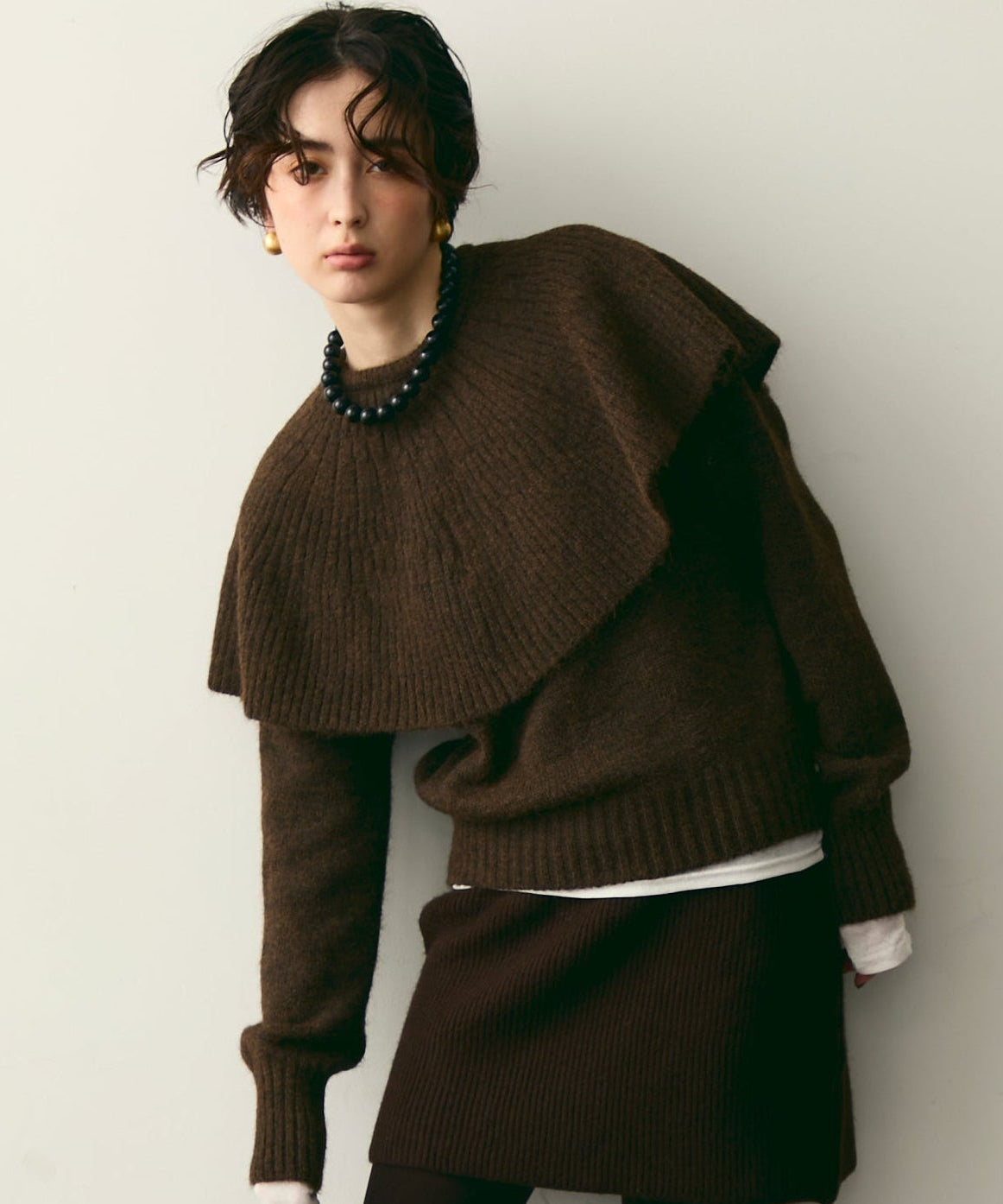 ケープセット2WAYニット