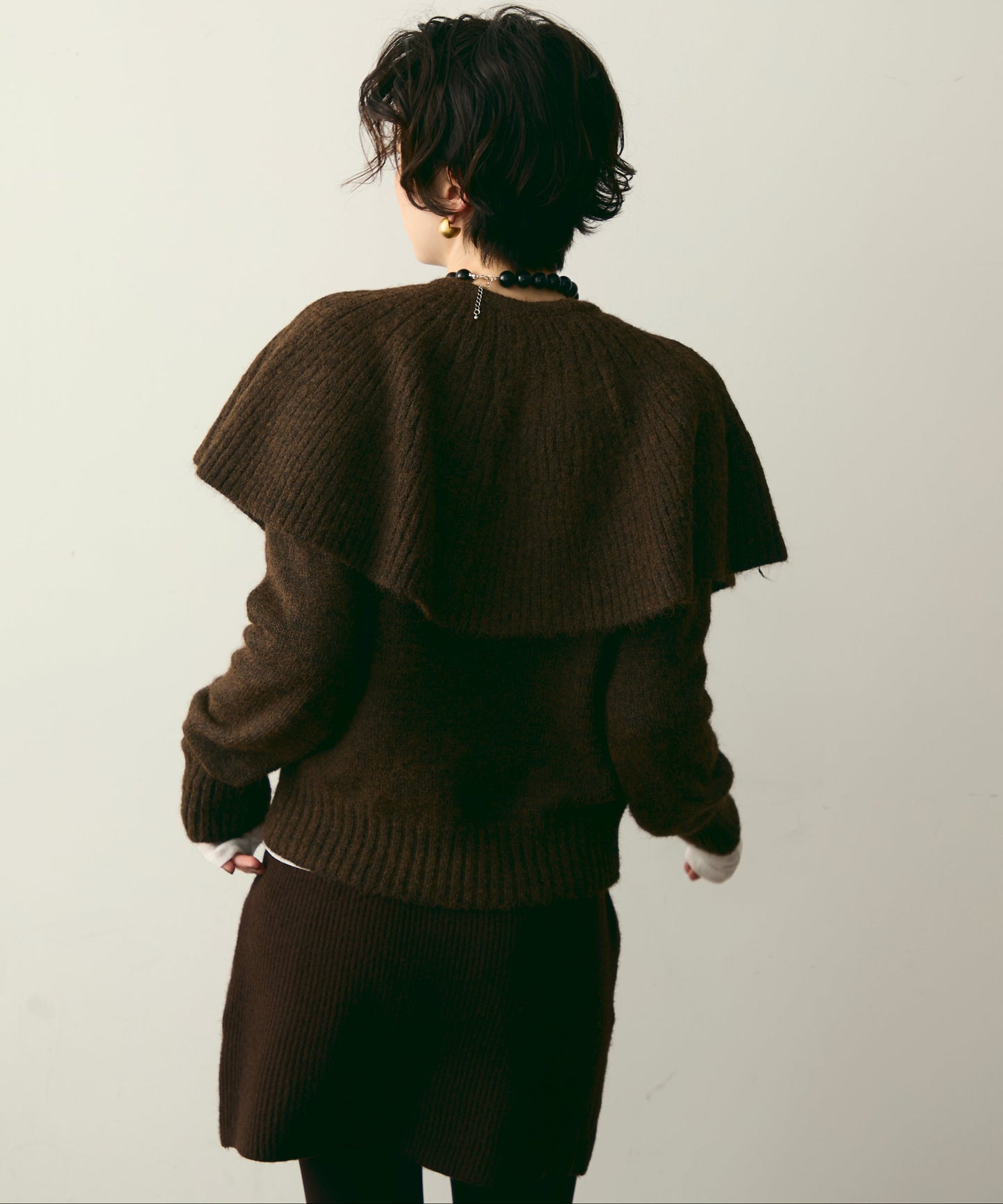 ケープセット2WAYニット