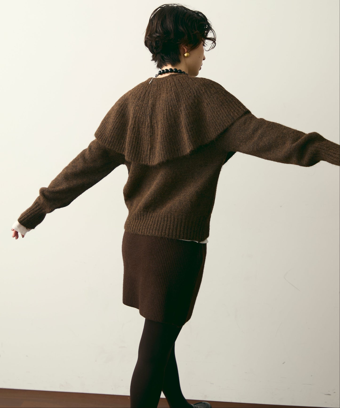 ケープセット2WAYニット