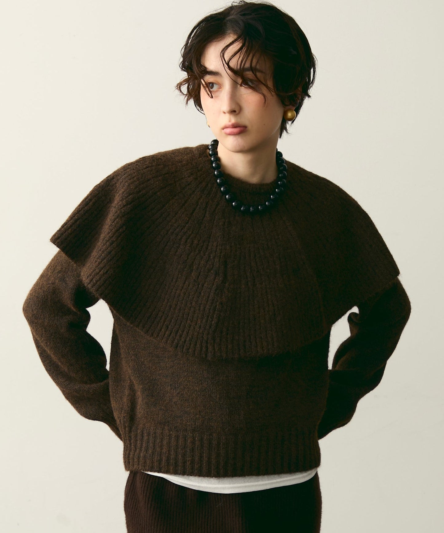 ケープセット2WAYニット