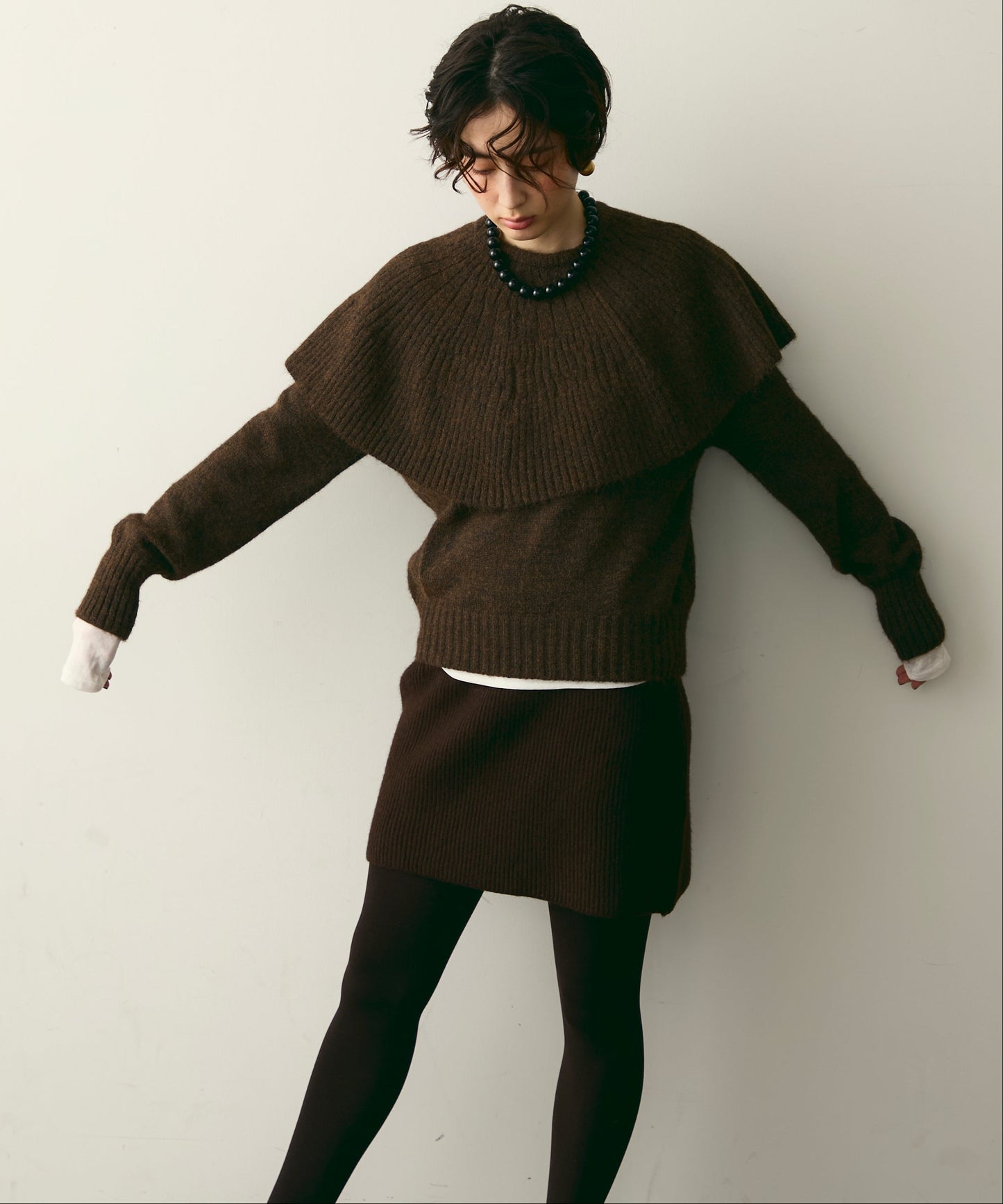 ケープセット2WAYニット