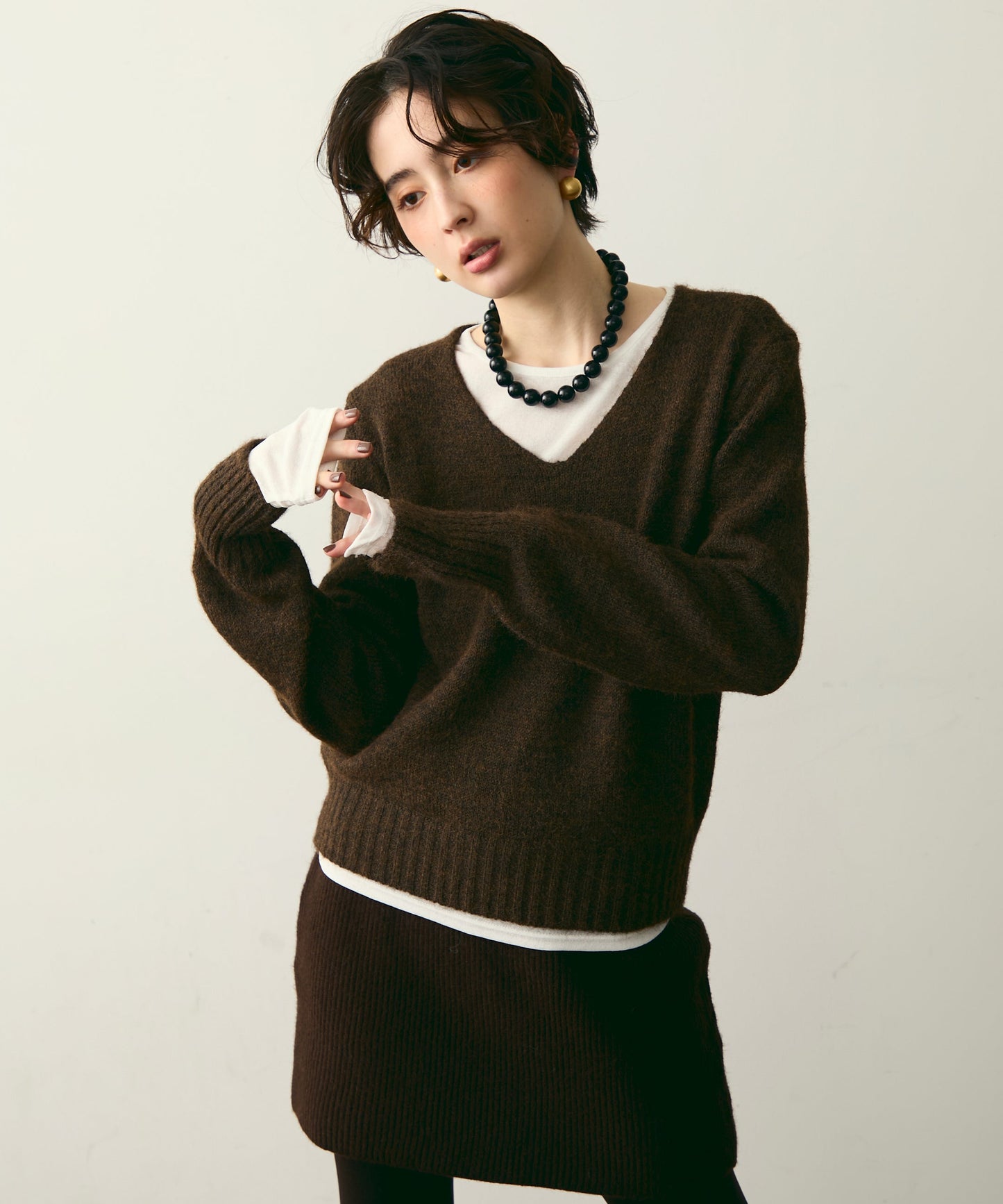 ケープセット2WAYニット