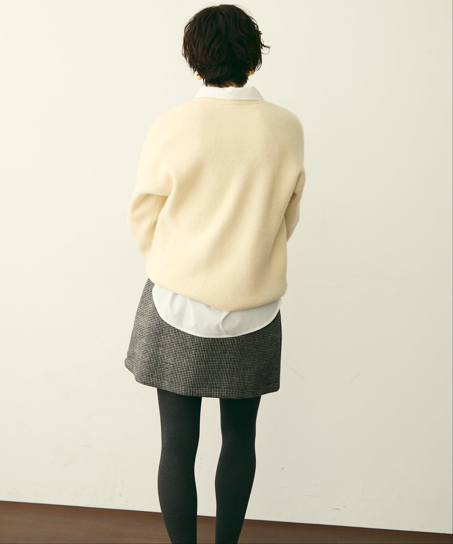 フレンチニット＋ニットカーディガン