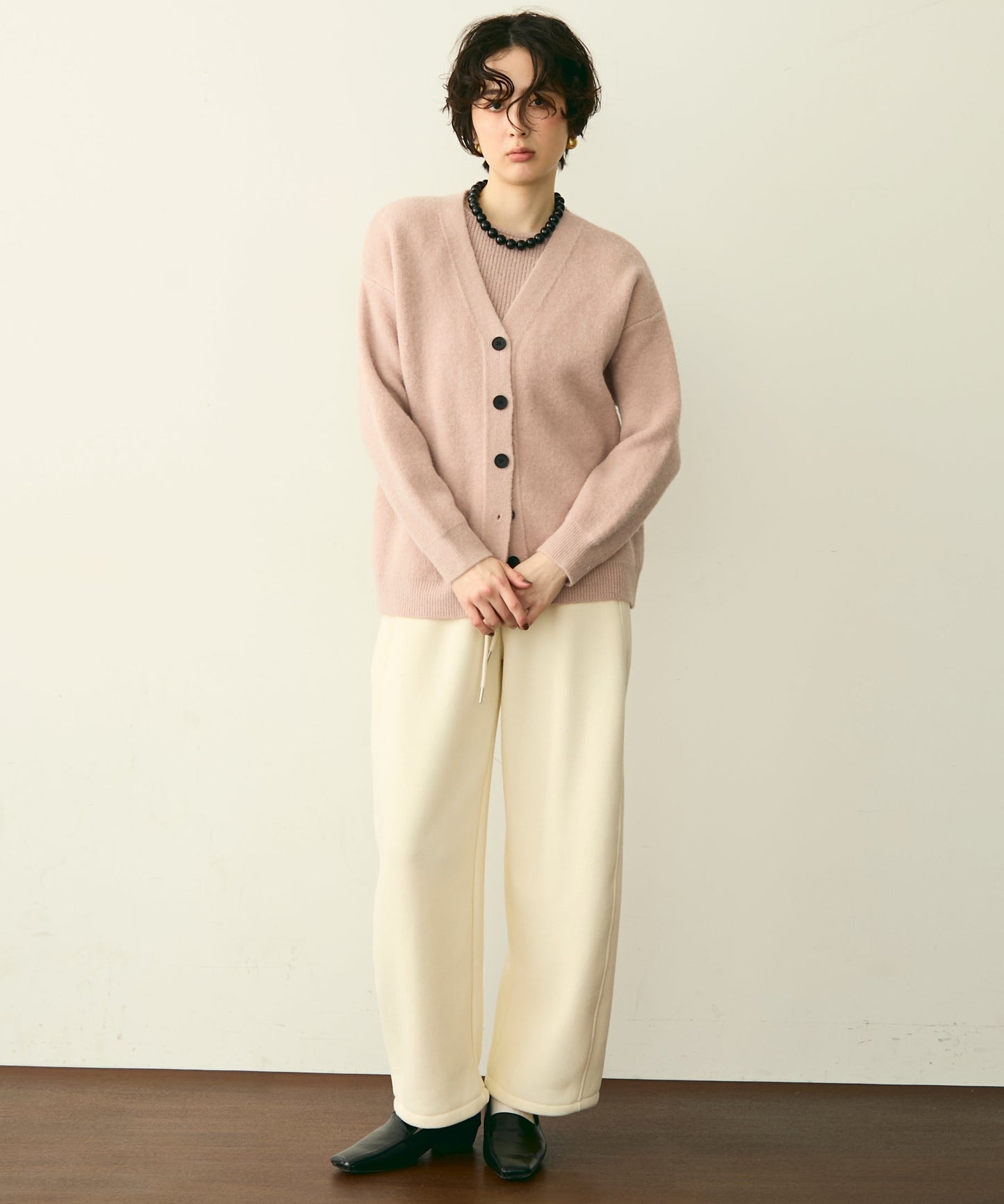 フレンチニット＋ニットカーディガン