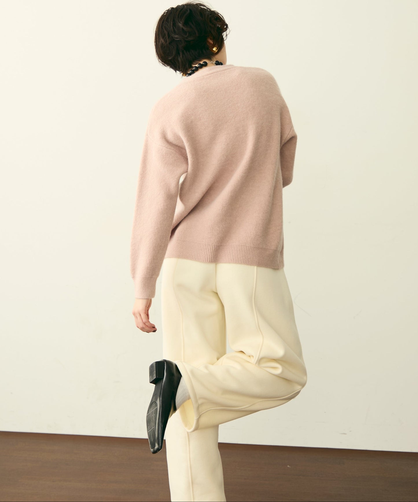 フレンチニット＋ニットカーディガン