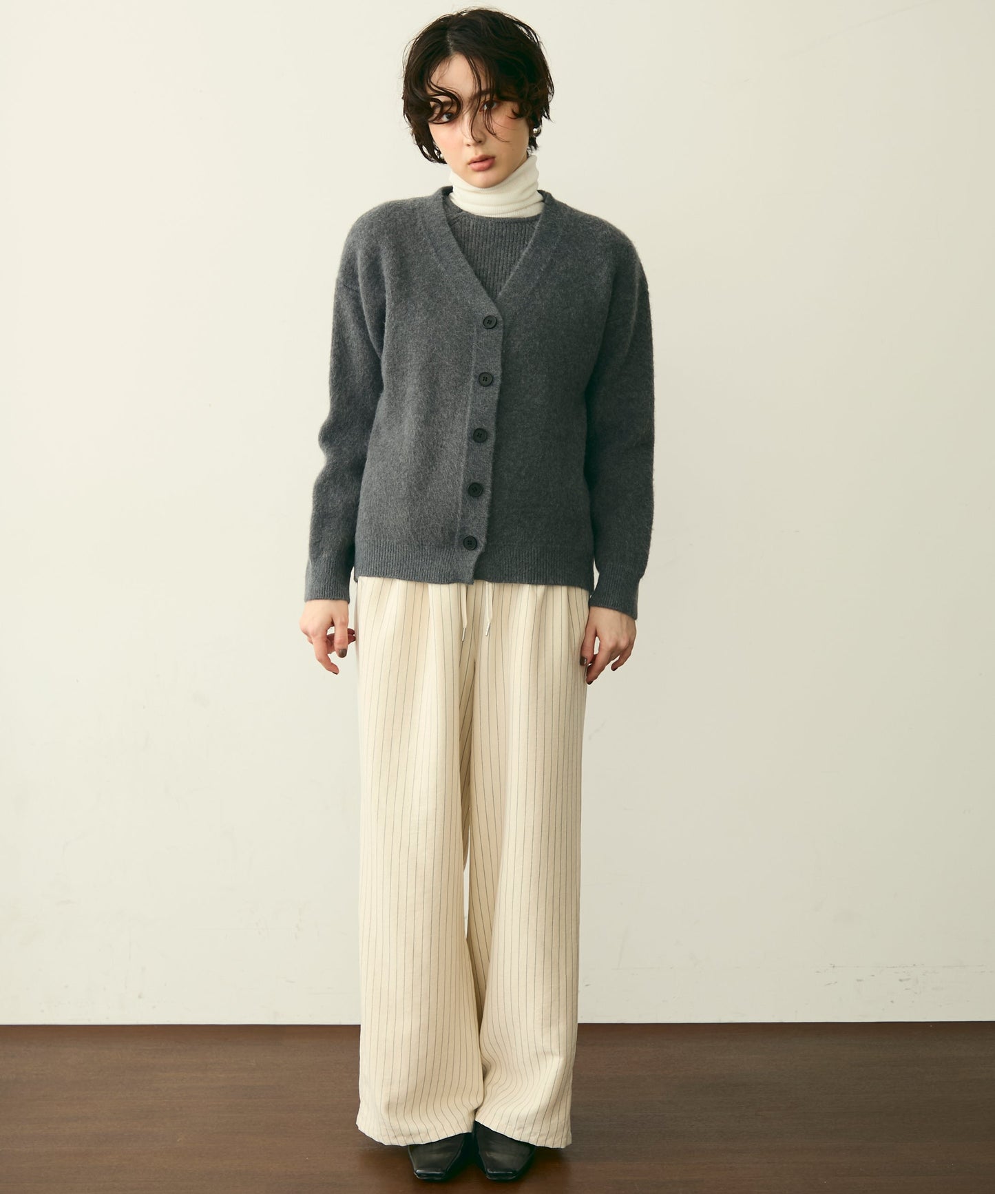 フレンチニット＋ニットカーディガン